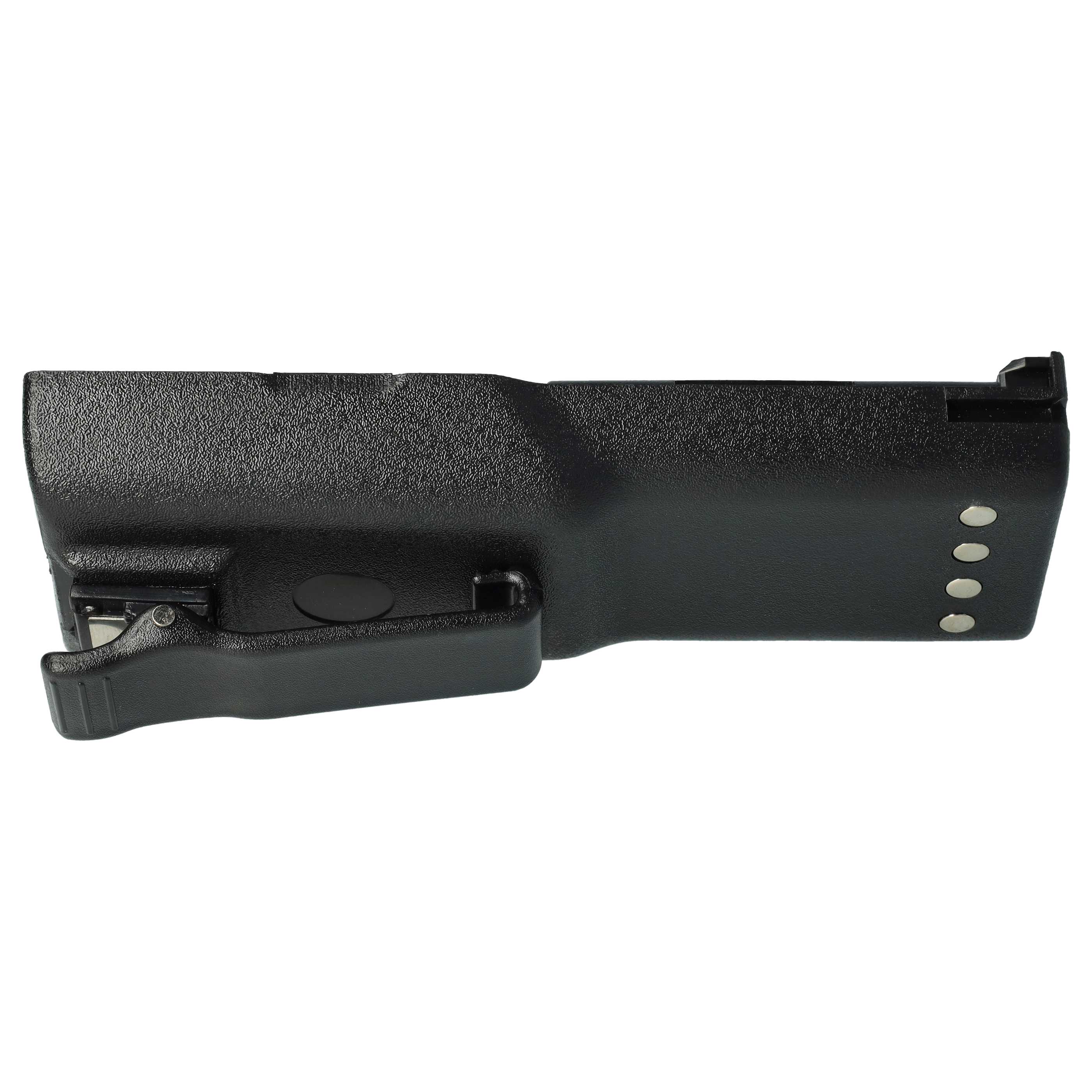 Radio 5x Battery replaces Motorola HNN8133C, HNN9628A, HNN8308A, HNN9628 - 1500 mAh 7.5 V NiMH + Belt Clip