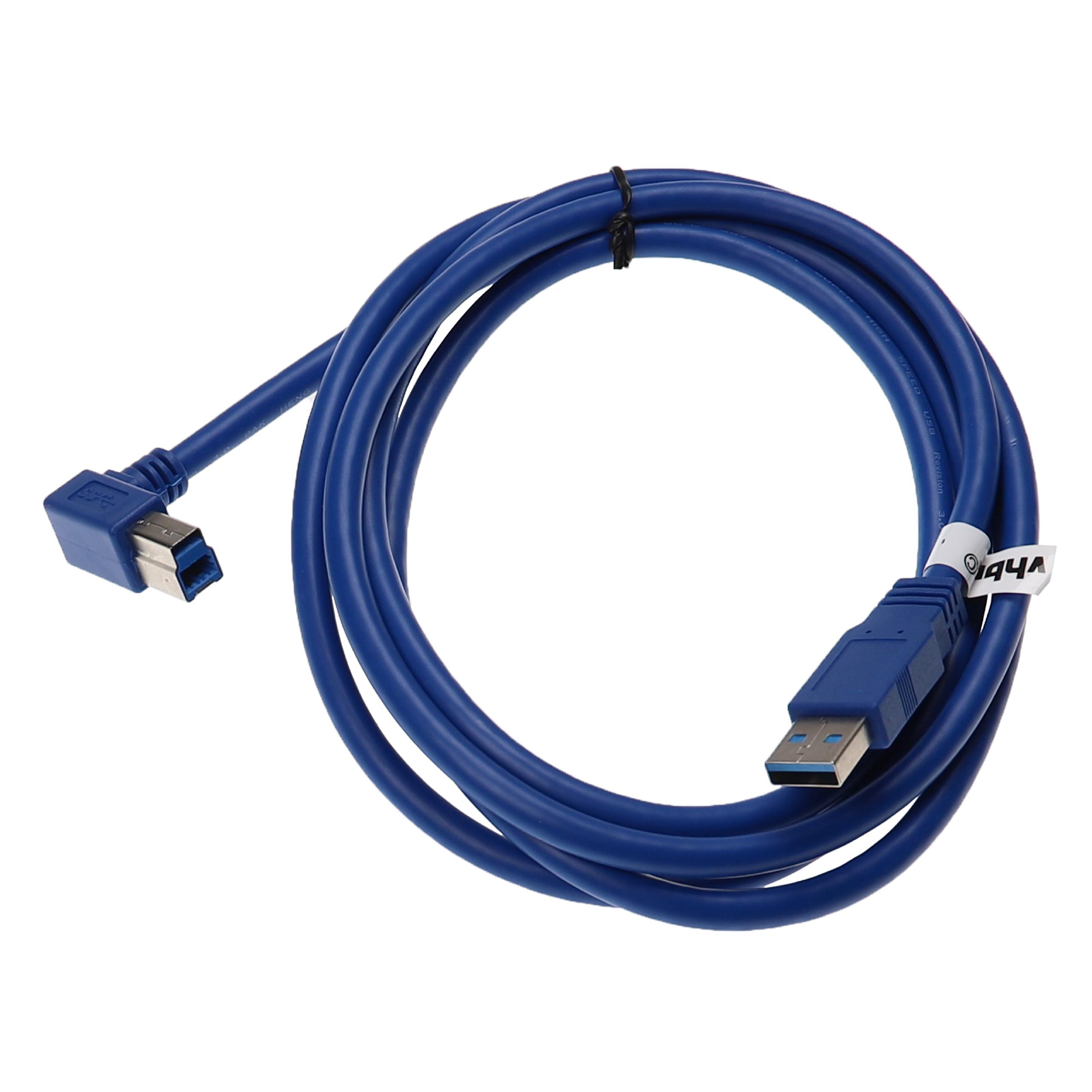Câble USB 3.0 type A vers type B - Câble de 1,8 m bleu