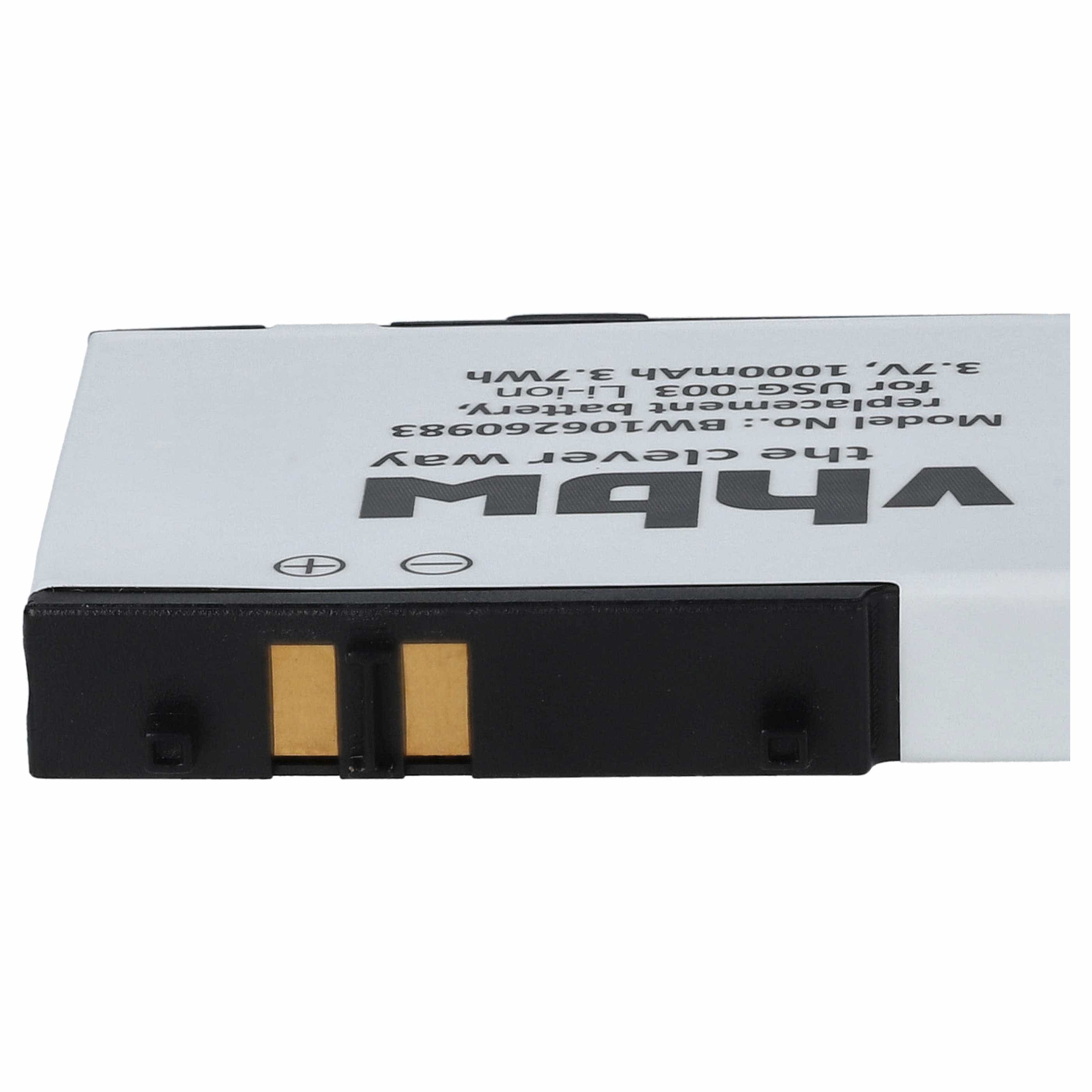 Games Console 2x Battery replaces Nintendo USG-001, USG-003 - 900 mAh 3.7 V Li-Ion