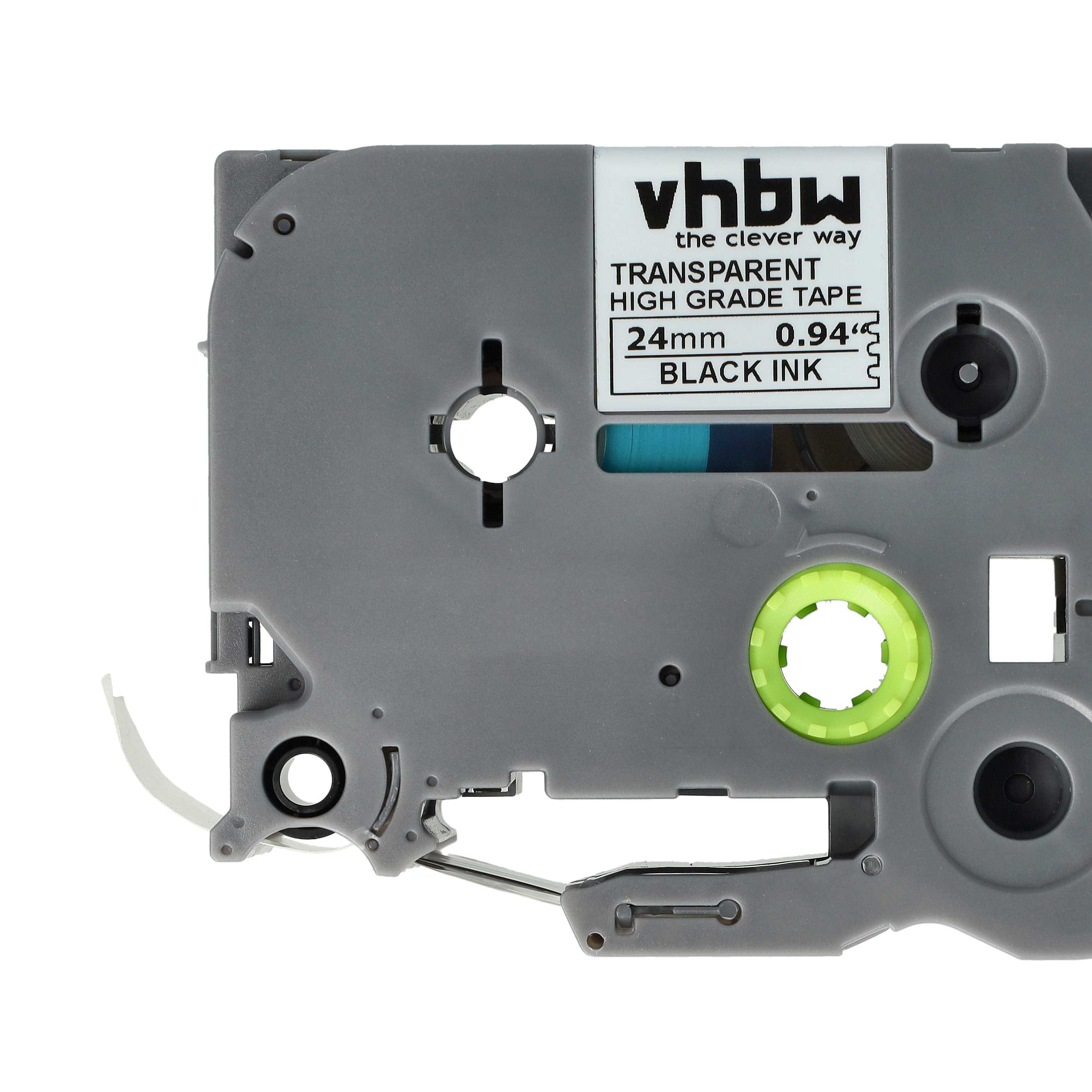 Cassetta nastro sostituisce Brother HGES151, AHe-S151 per etichettatrice Brother 24mm nero su trasparente