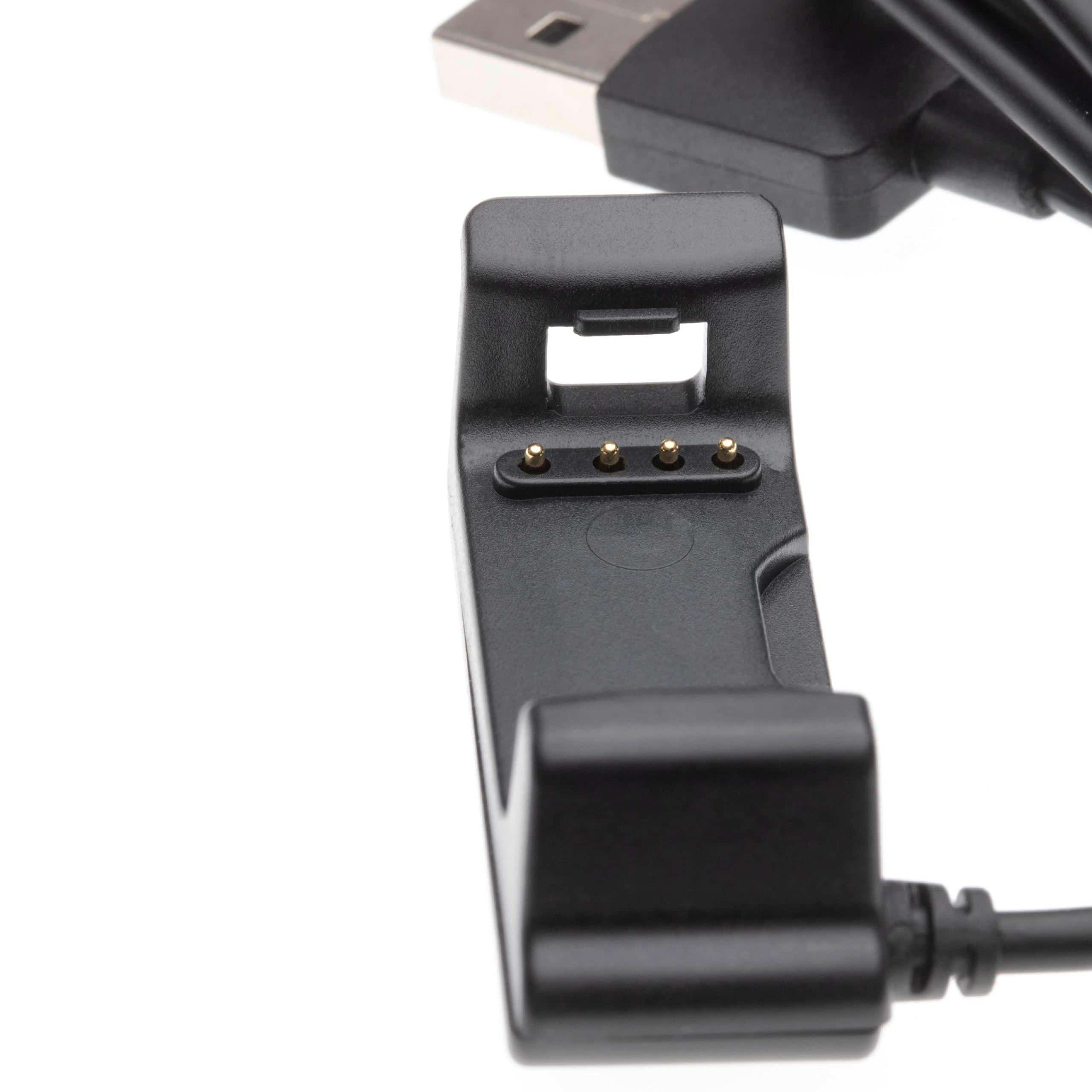 Cable de carga USB para smartwatch Garmin Vivoactive HR - negro 100 cm