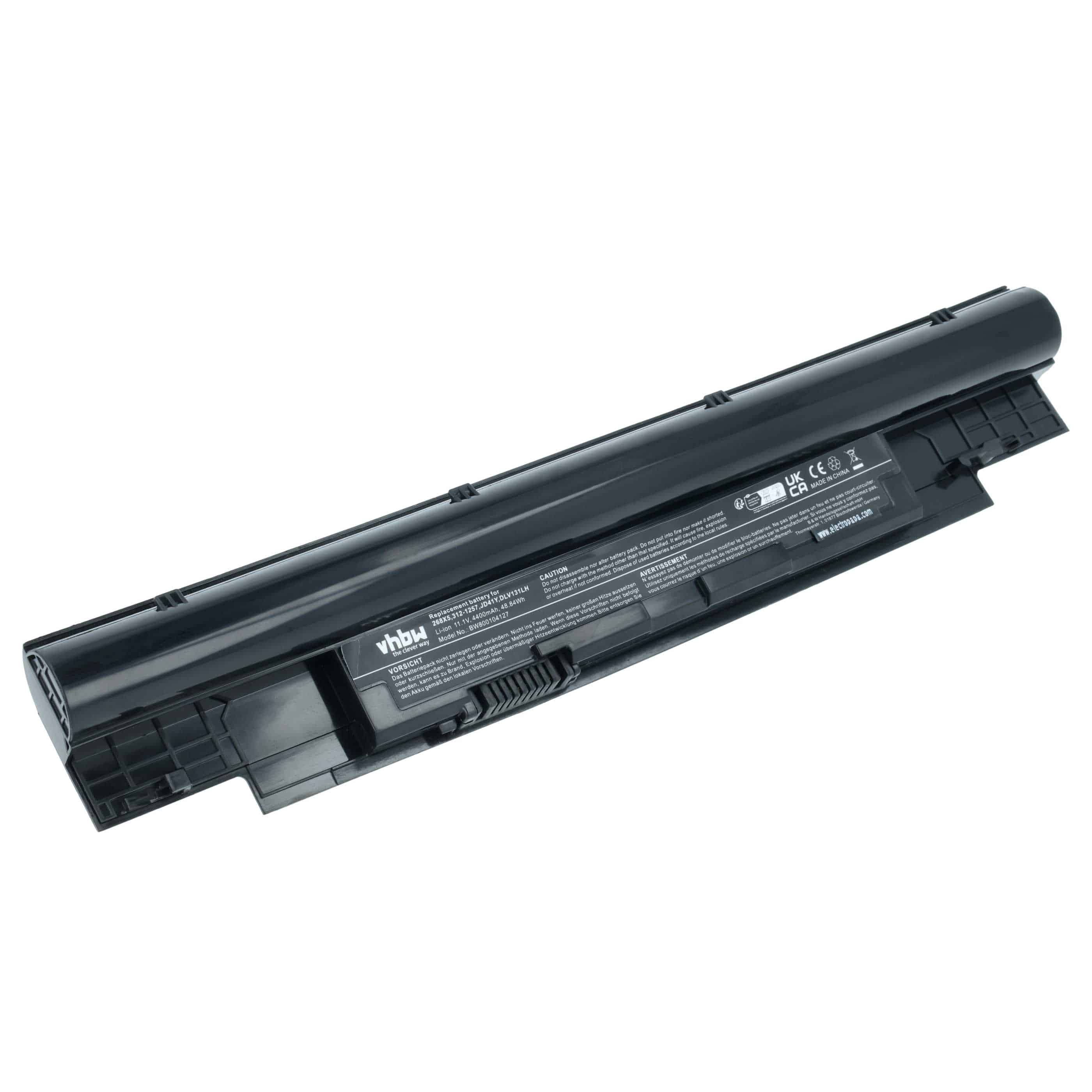 Akumulator do laptopa zamiennik Dell 312-1258, H2XW1, 268X5, 0VCTWN, H7XW1 - 4400 mAh 11,1 V Li-Ion, czarny