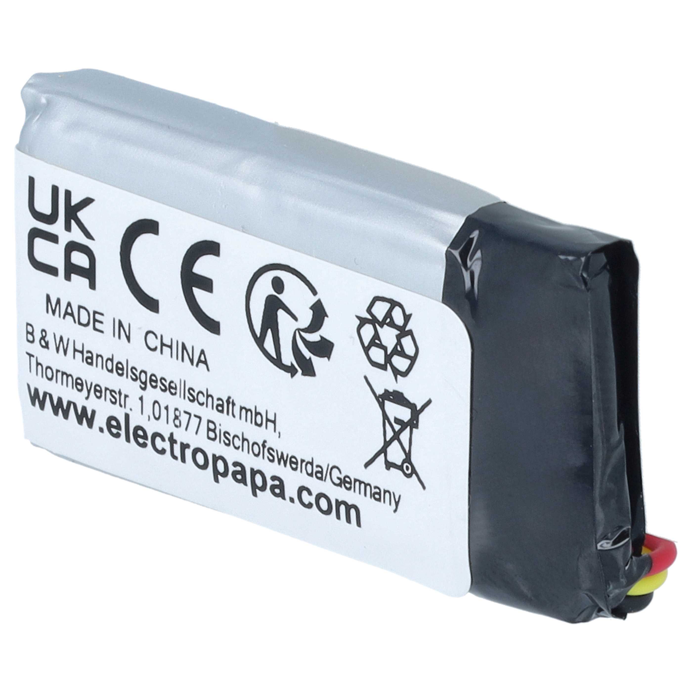 Stereo Amp Battery replaces Sennheiser AHB571935PCT-03, BAP 800, 586477, 573695 - 350 mAh 3.7 V Li-polymer