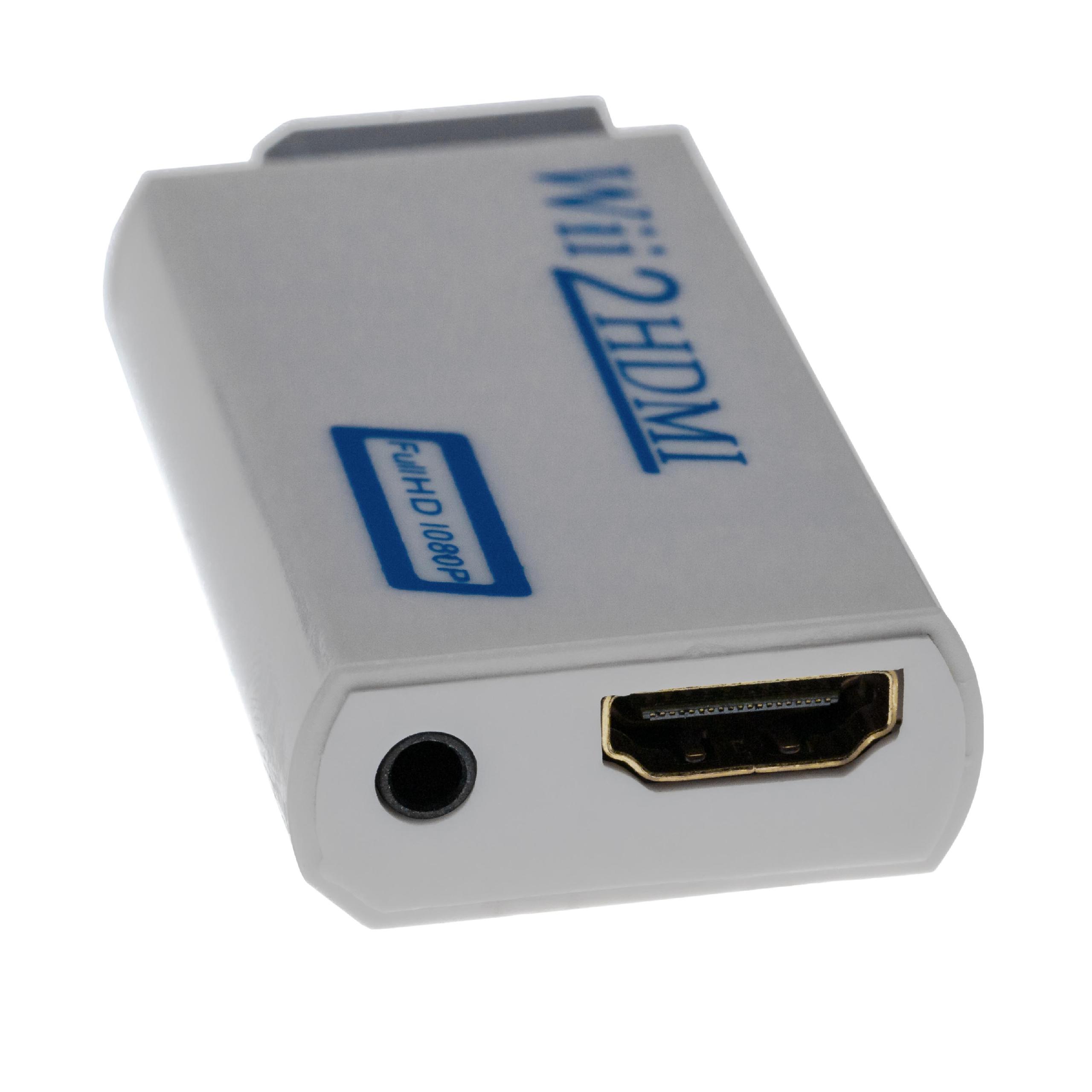 vhbw adattatore HDMI console di gioco, per monitor HDMI / HDTV + presa audio 3,5mm - bianco