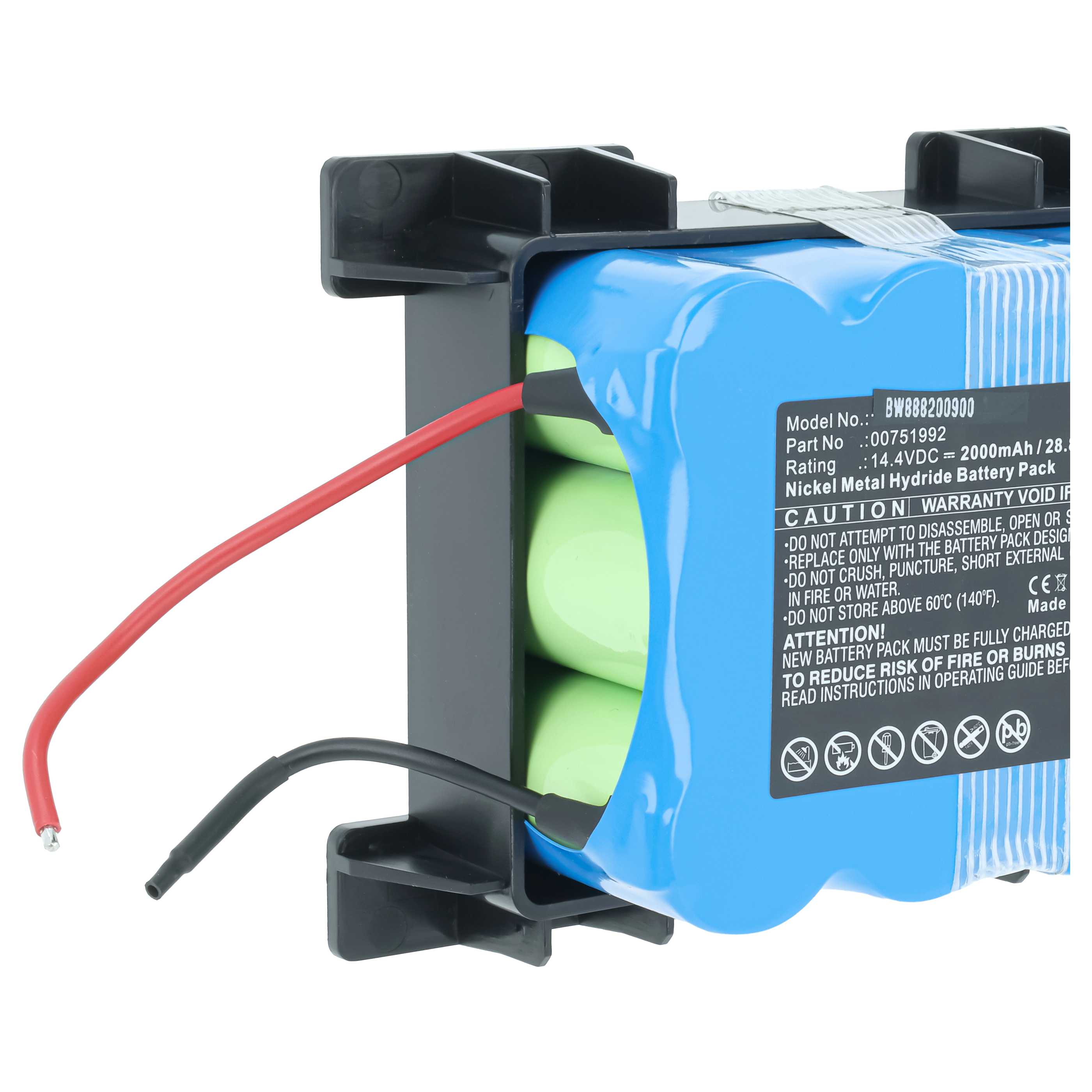 Battery replaces Bosch Siemens 00751992 for Bosch etc. 2000mAh, 14.4V, NiMH