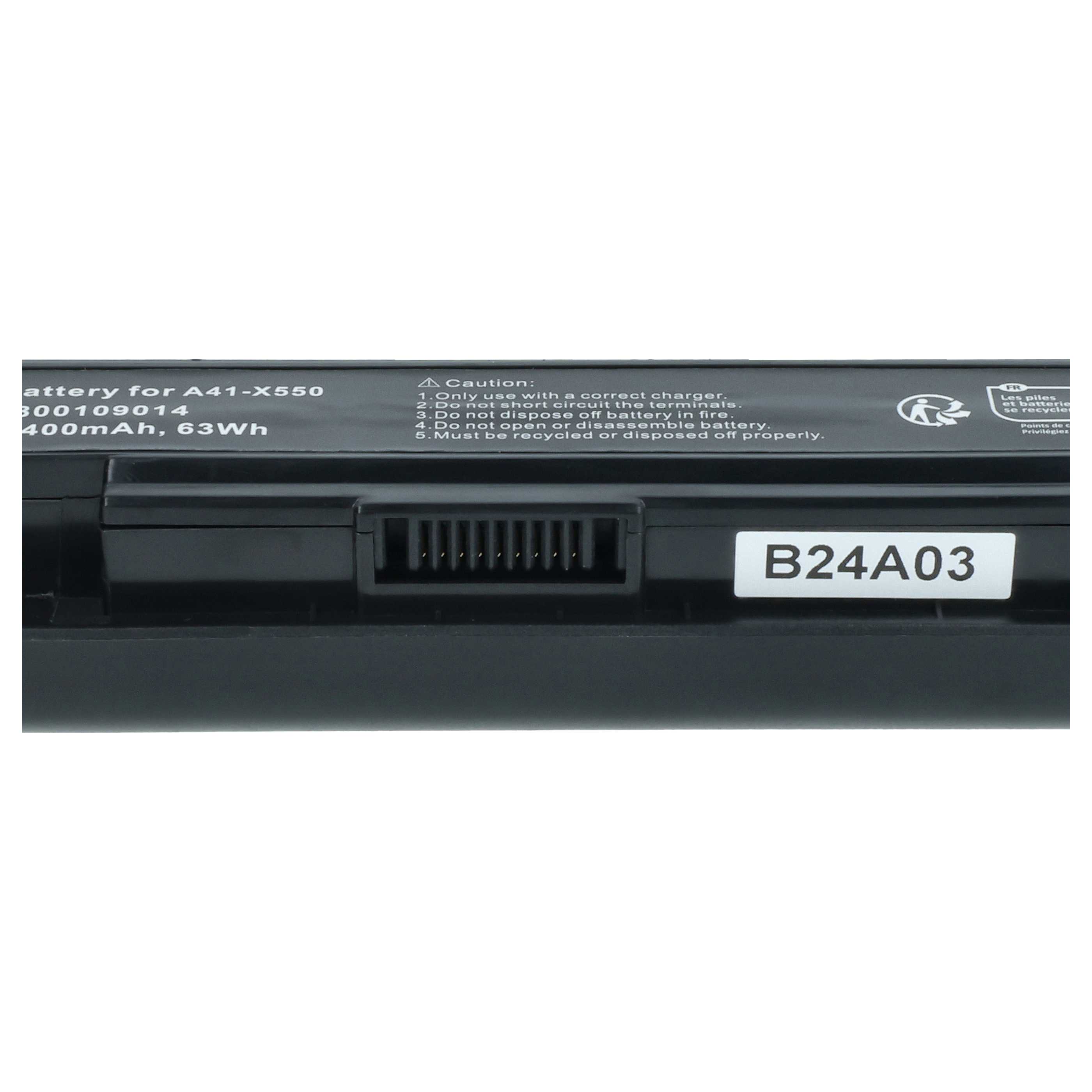Akumulator do laptopa zamiennik Asus A41-X550, A41-X550A - 4400 mAh 14,4 V Li-Ion, czarny