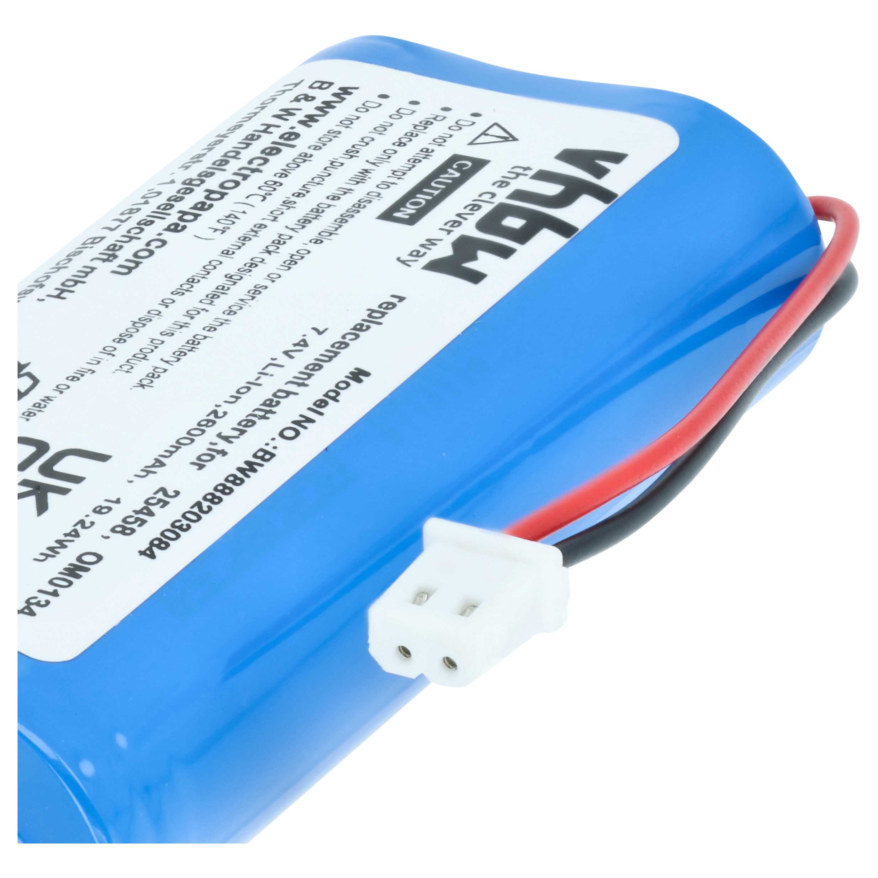 Medical Equipment Battery replaces SurgiTel OM0134, 25458 - 2600 mAh 7.4 V Li-Ion