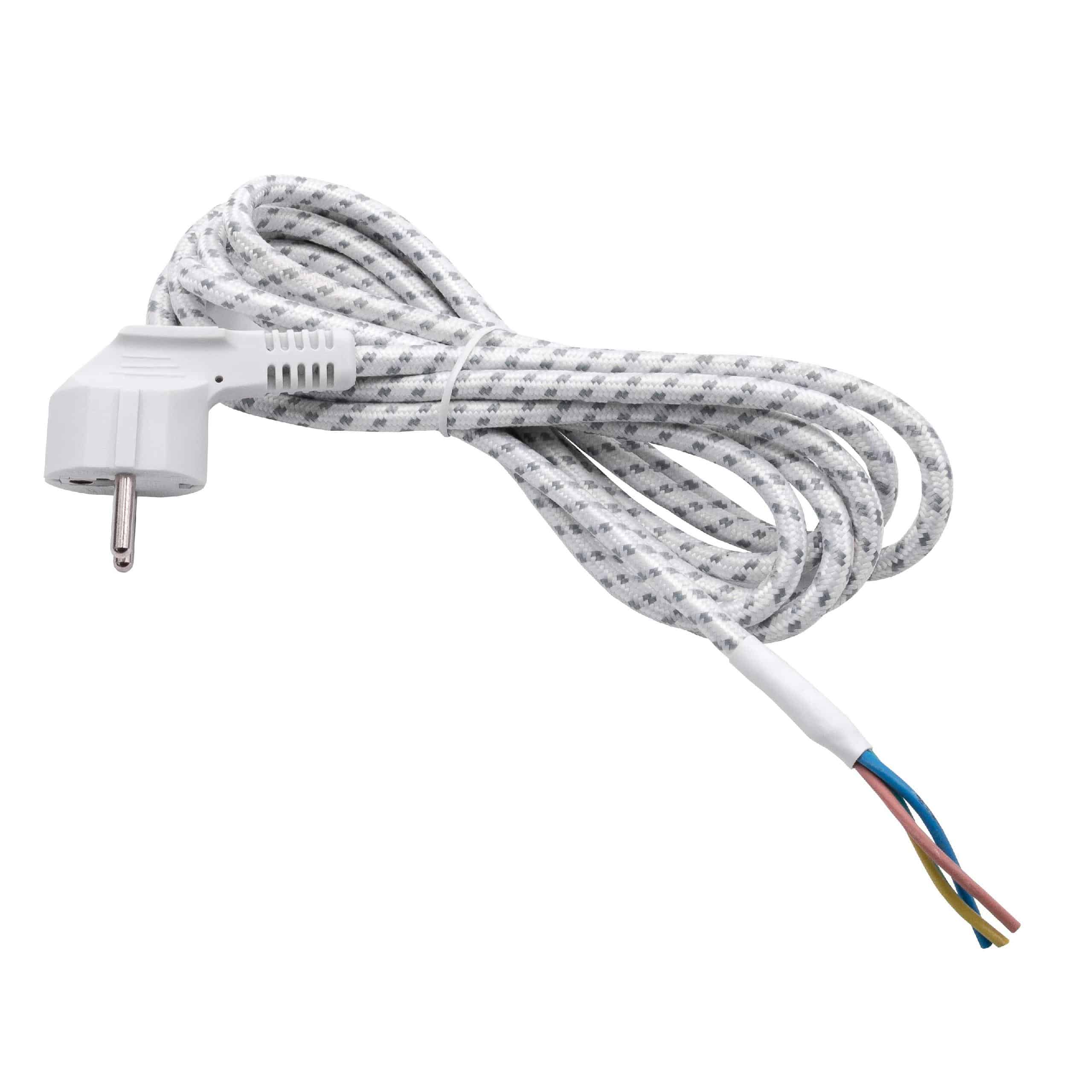 vhbw Câble électrique universel, connexion électrique pour fer à repasser (280m) - flexible, robuste avec pris