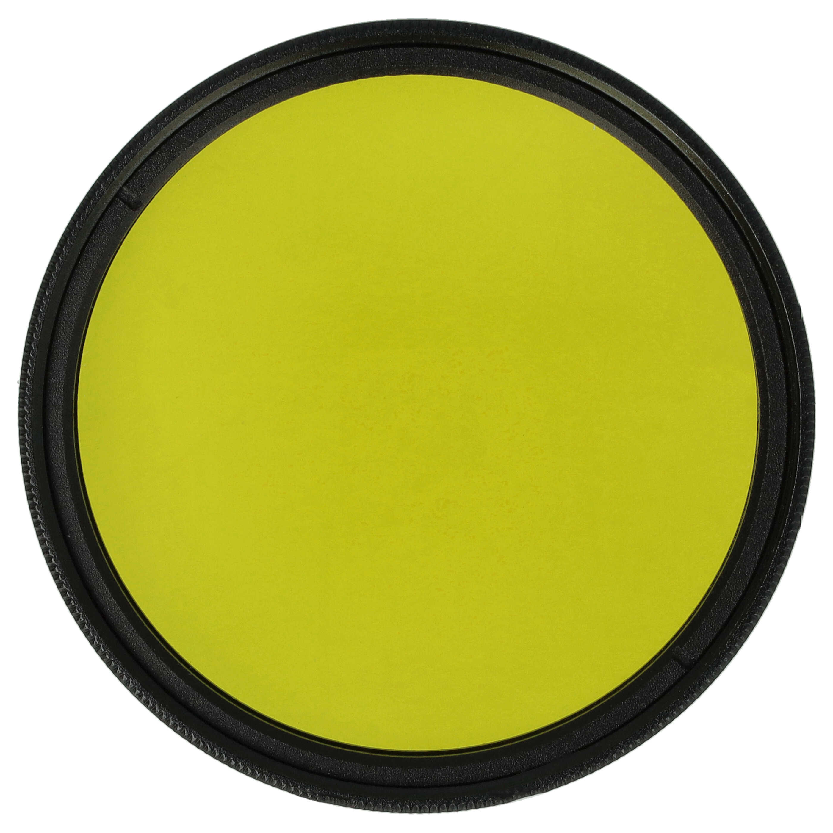 Coloured Filter, Yellow suitable for Camera Lenses with 49 mm Filter Thread - Yellow Filter