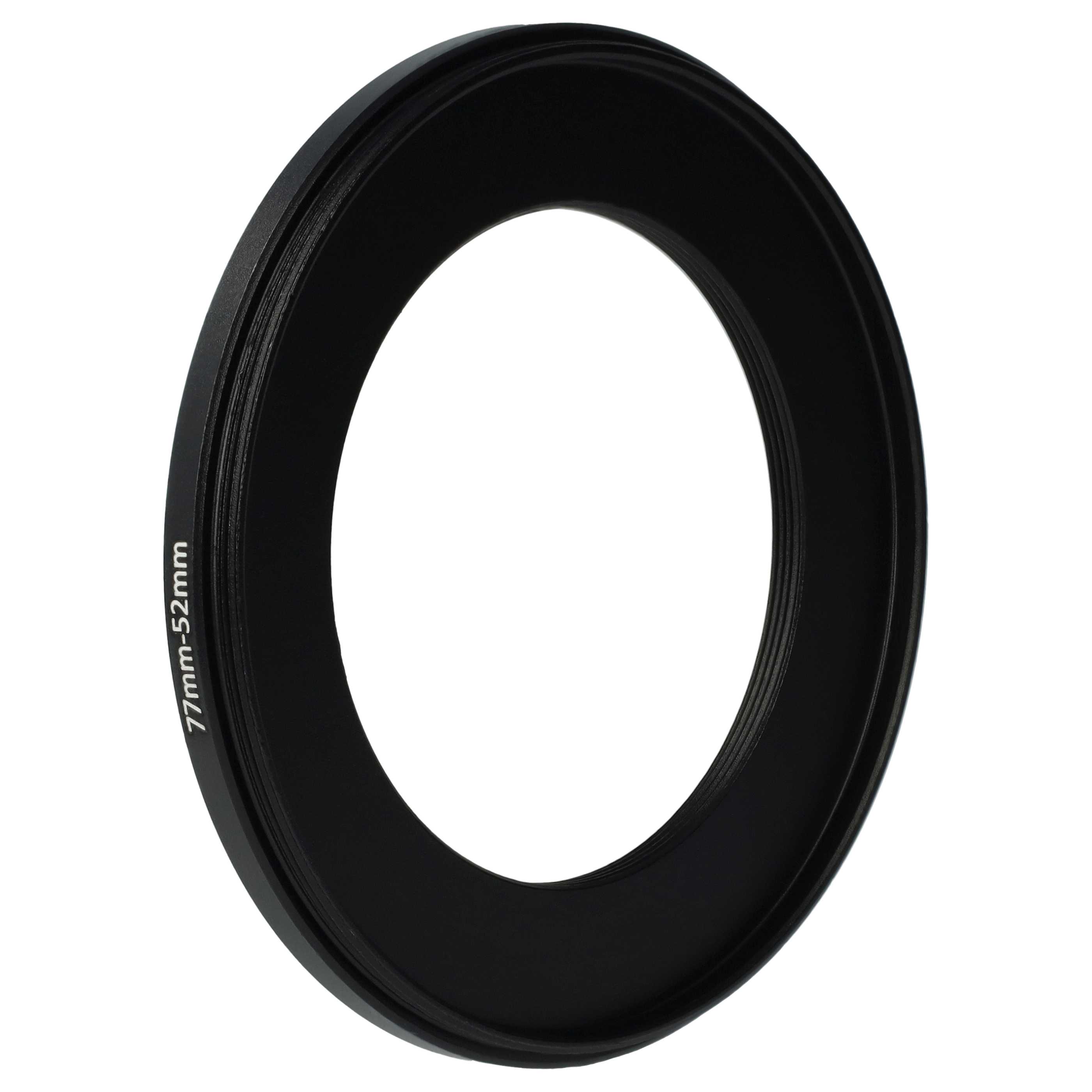 Step-Down Ring Adapter from 77 mm to 52 mm suitable for Camera Lens - Filter Adapter, metal