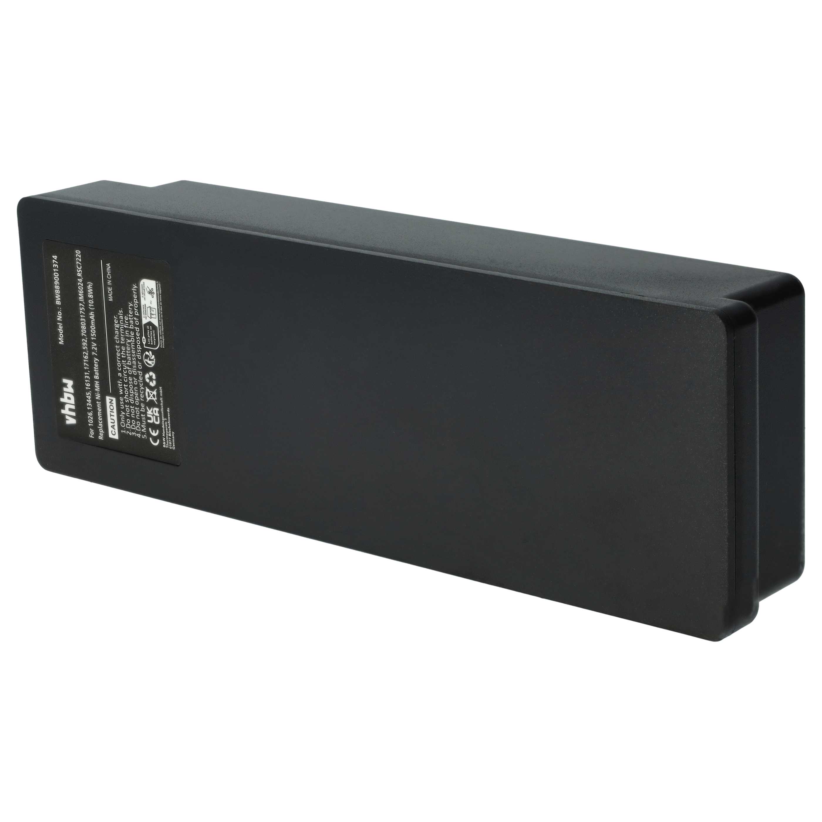 5x Akumulator do zdalnego sterowania zamiennik Palfinger 17162, 16131, 1026, 13445 - 1500mAh 7,2V NiMH