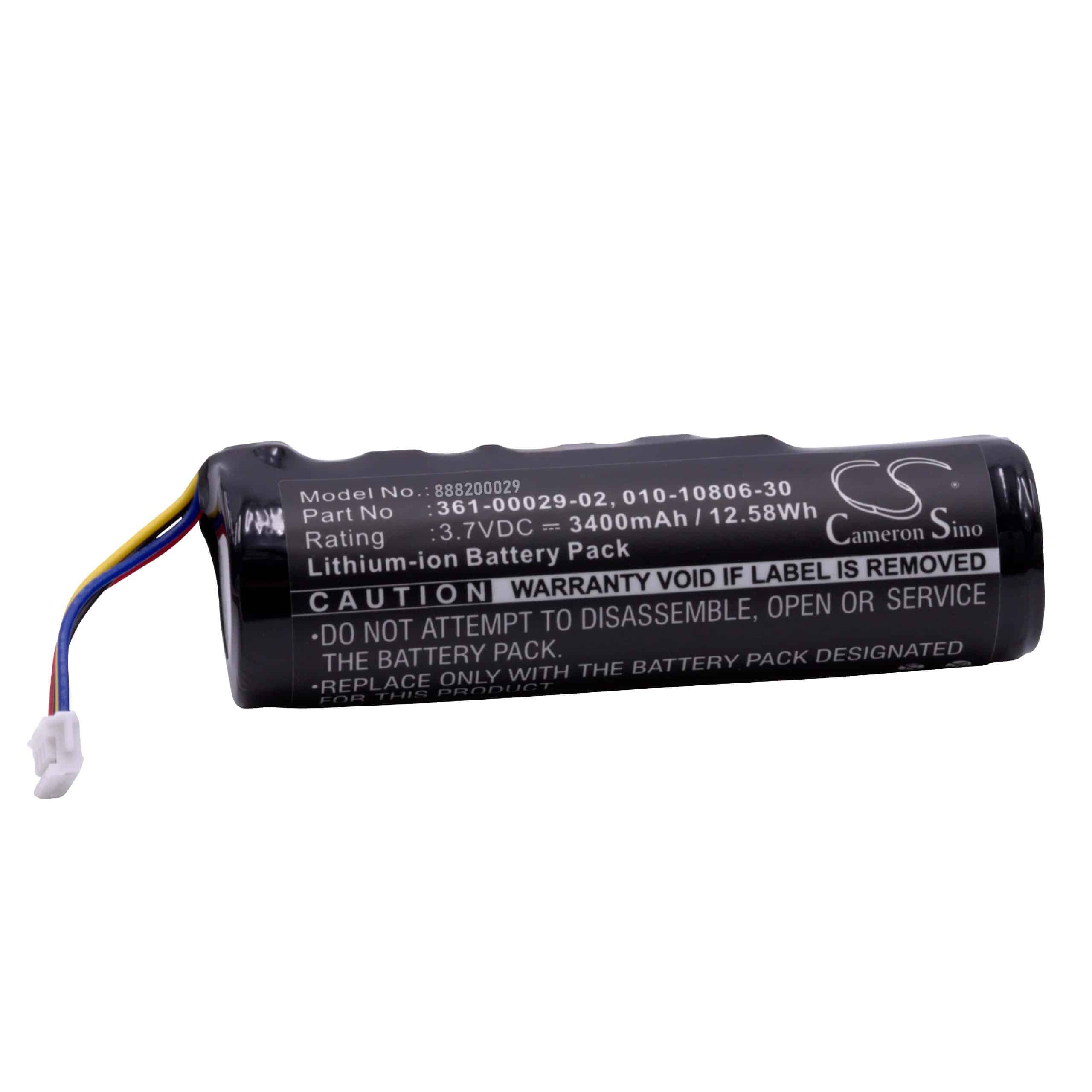 Batterie remplace Garmin 010-11828-03, 010-10806-30 pour collier de dressage de chien - 3400mAh 3,7V Li-ion