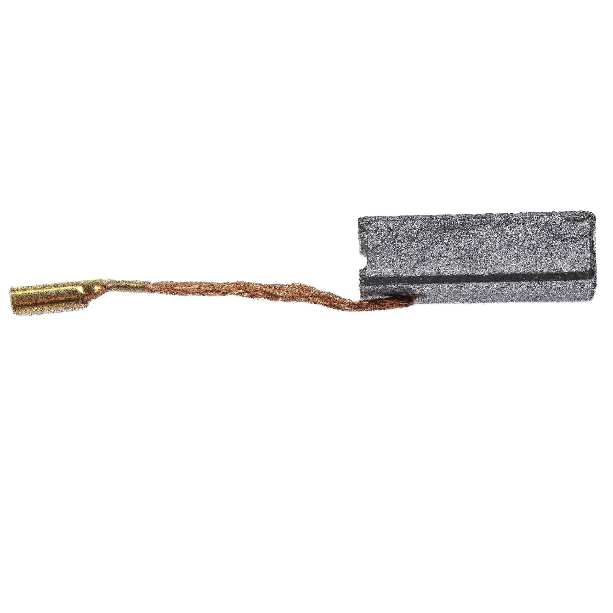 2x Kohlebürsten passend für HiltiAG 125-S Elektrogerät + Flachsteckhülse, 5 x 10 x 16 mm