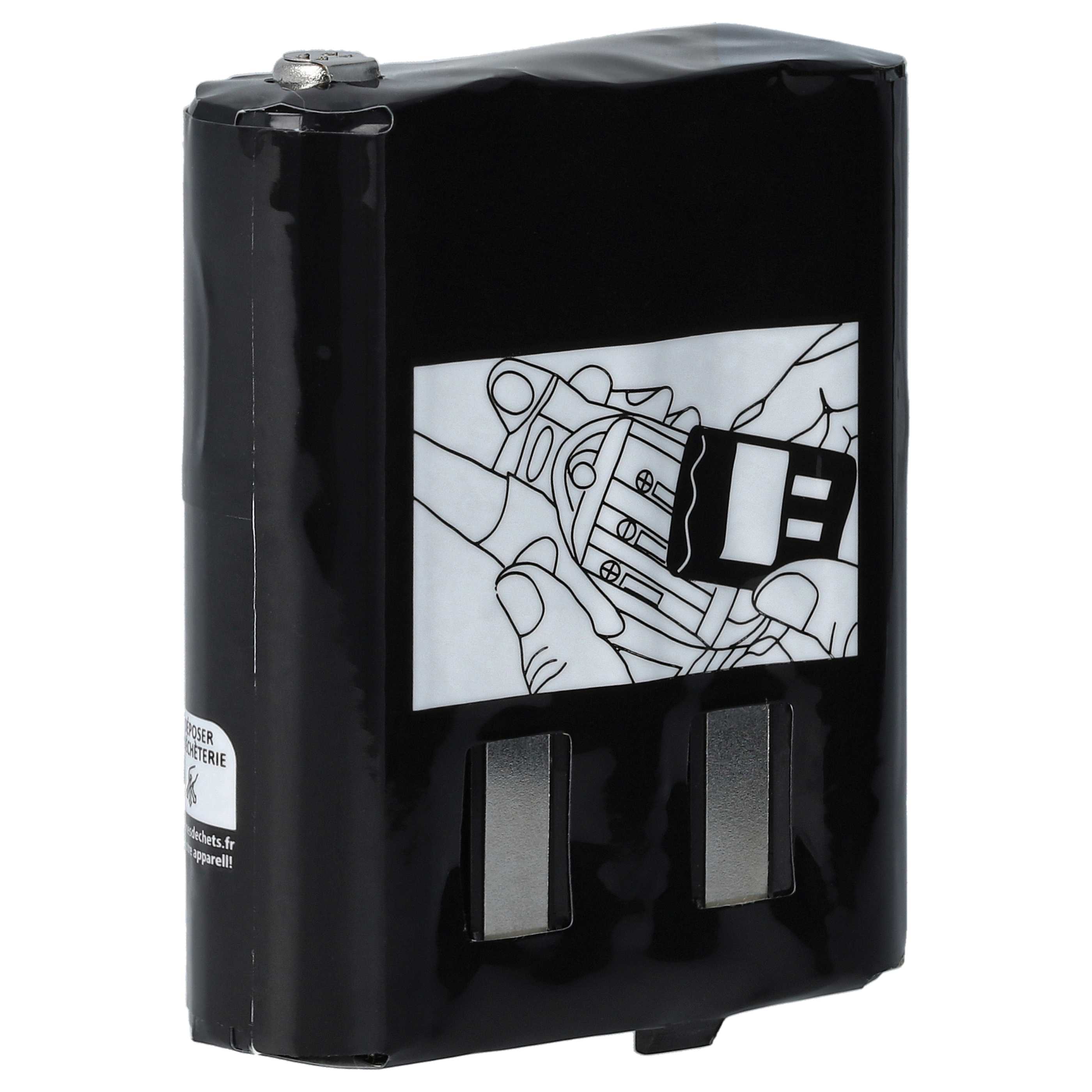 Radio 5x Battery Replacement for Motorola 4002A, 56315, AP-4002, AP-4002H, 1532, 53615 - 1500 mAh 3.6 V NiMH