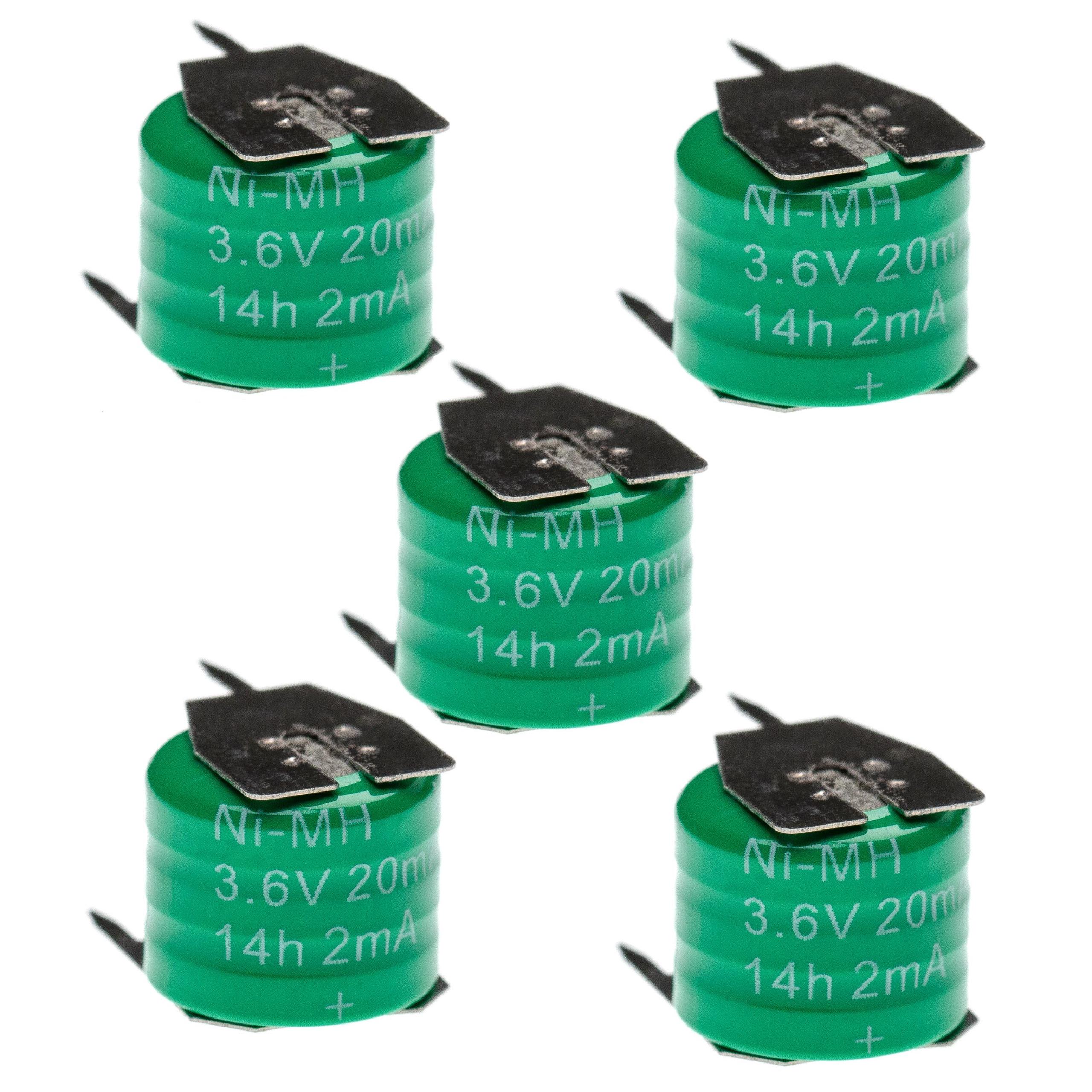Batterie (5 pcs.) remplace 3/V15H modèle radio-télécommandé - 20mAh 3,6V NiMH