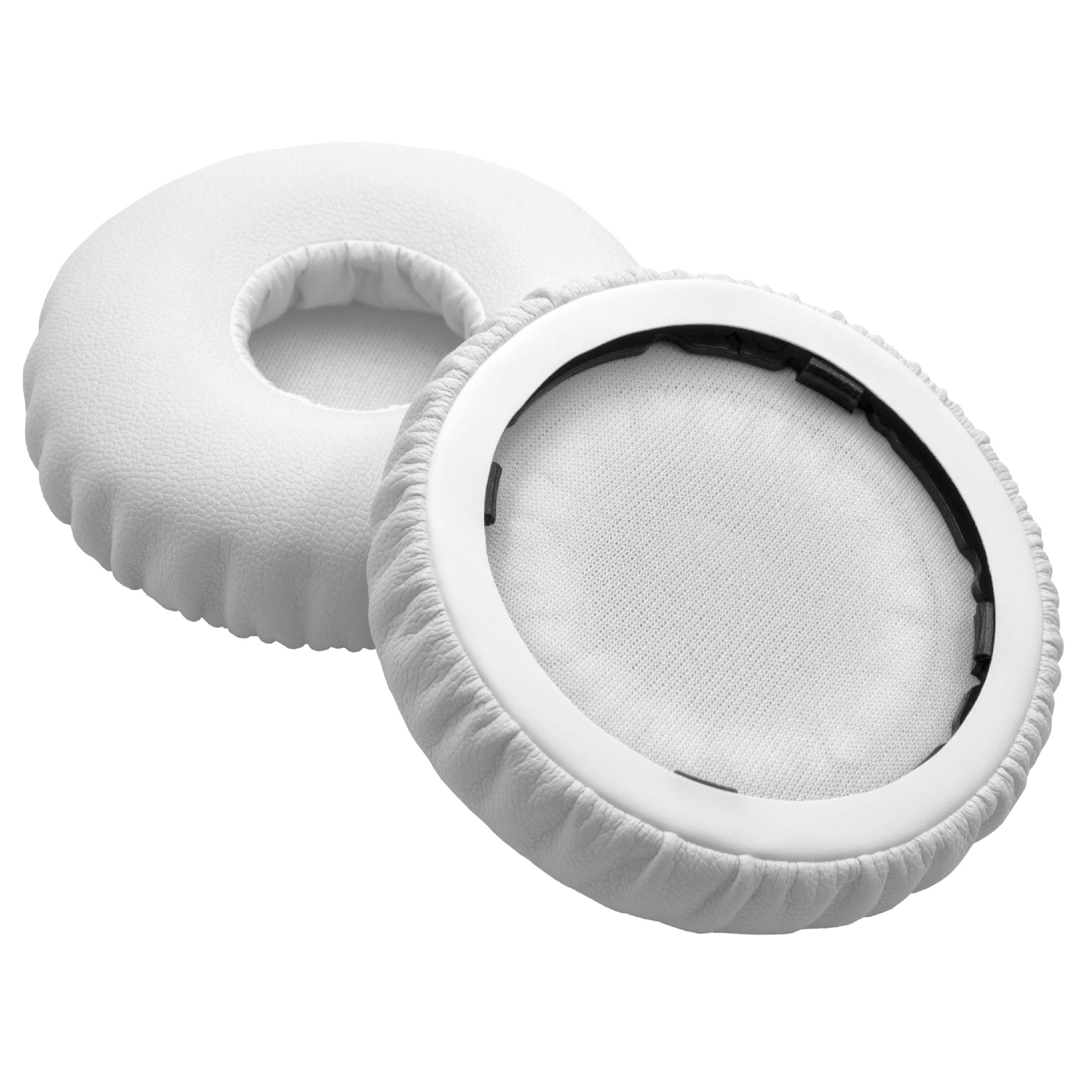 2x Almohadilla para auriculares Beats by Dr. Dre Solo 2, 3 - poliuretano blanco, 6,6cm