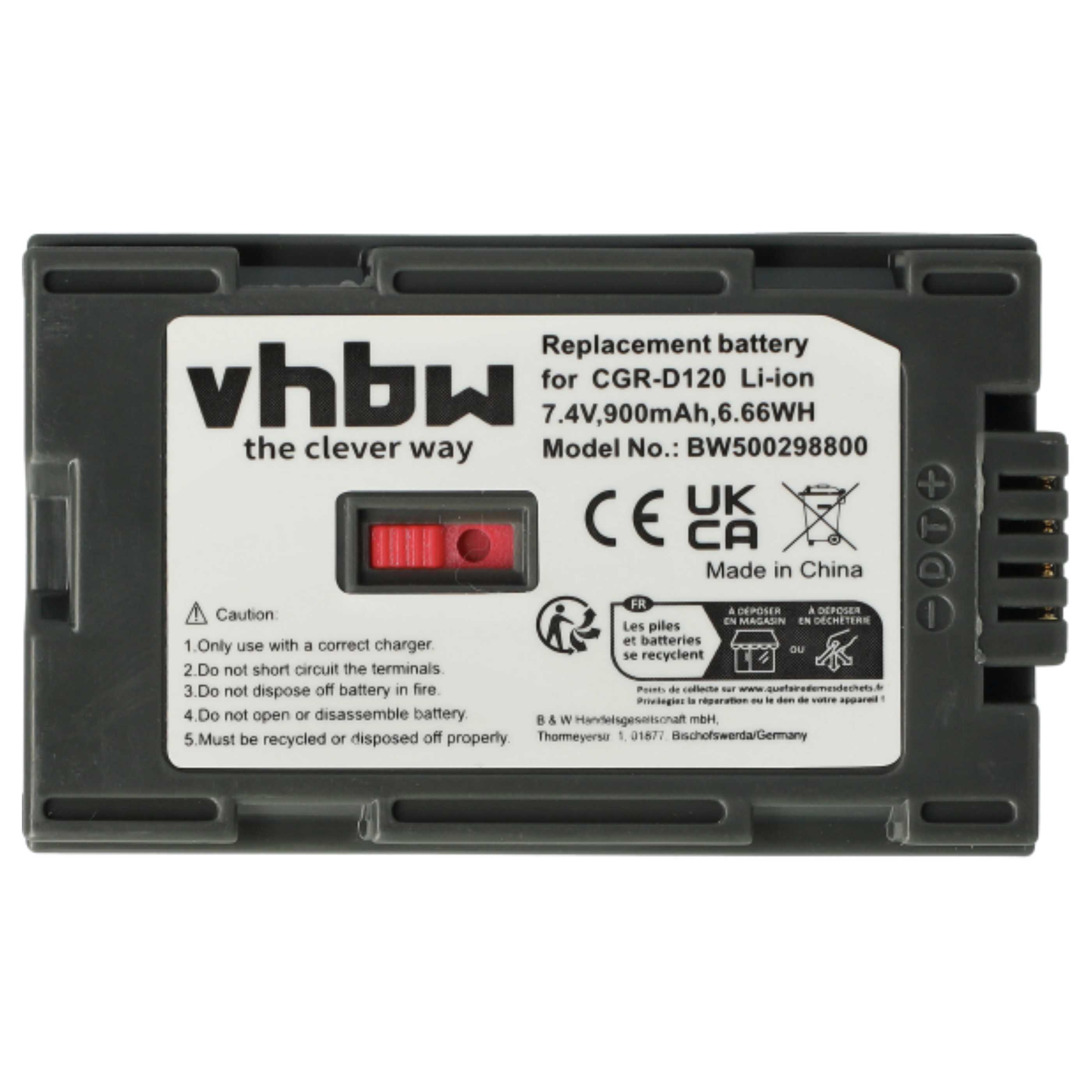 Videocamera 3x Battery replaces Hitachi DZ-BP28, DZ-BP16 - 900 mAh 7.2 V Li-Ion