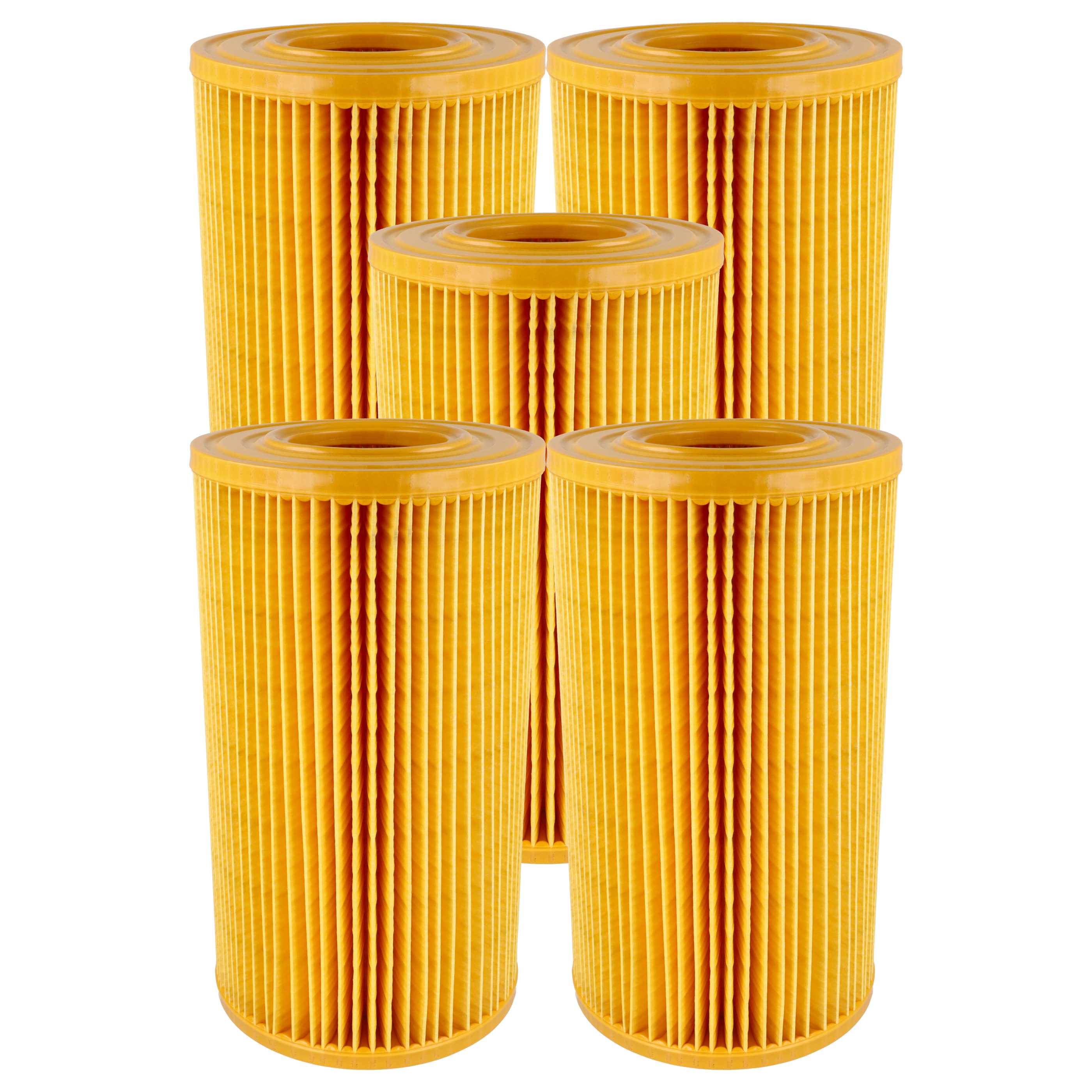 5x cartridge filter replaces Allaway VCF/211ALL, 5412810285969 for Allaway Vacuum Cleaner, orange