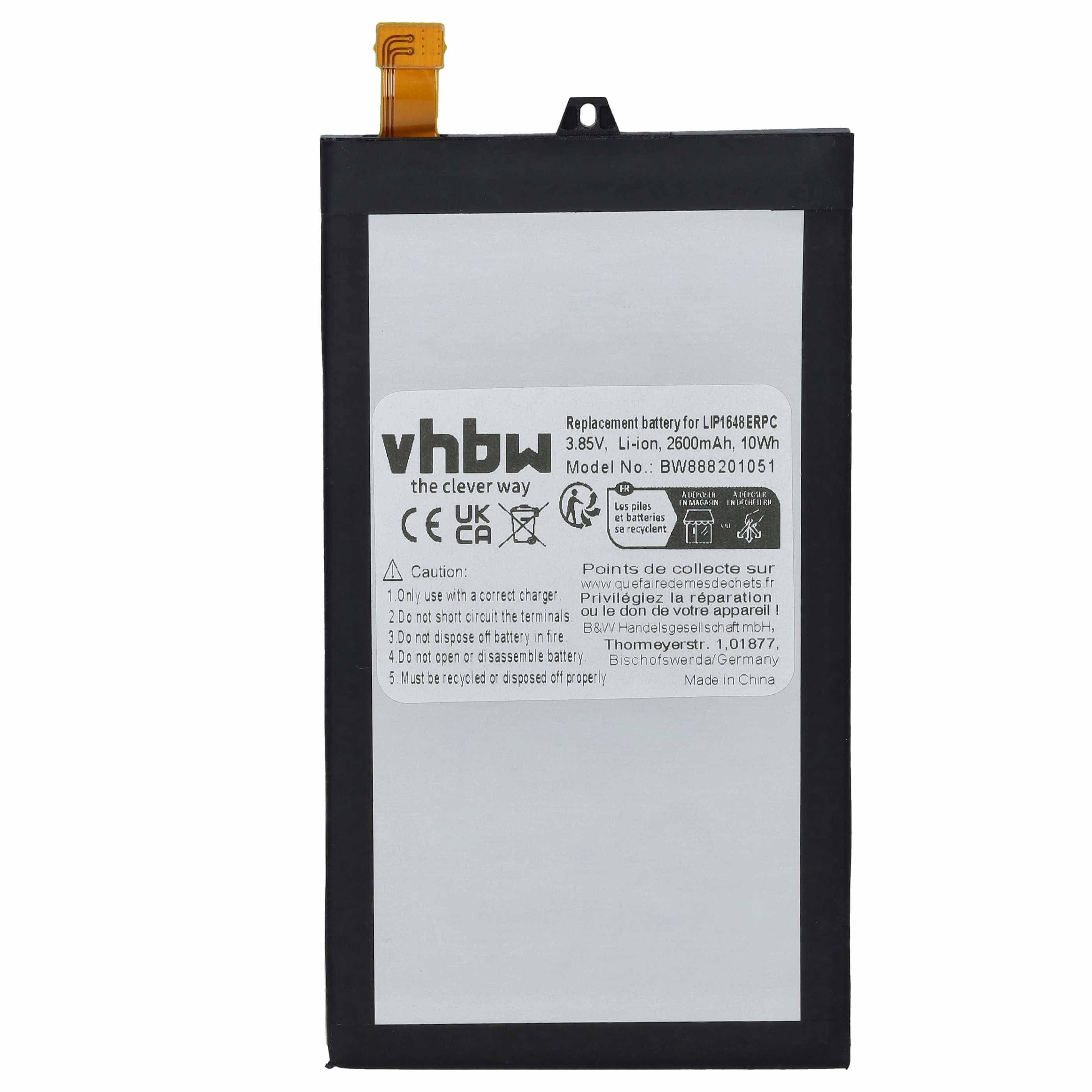 Akumulator do telefonu smartfona zamiennik Sony LIP1648ERPC - 2600 mAh 2,85 V LiPo