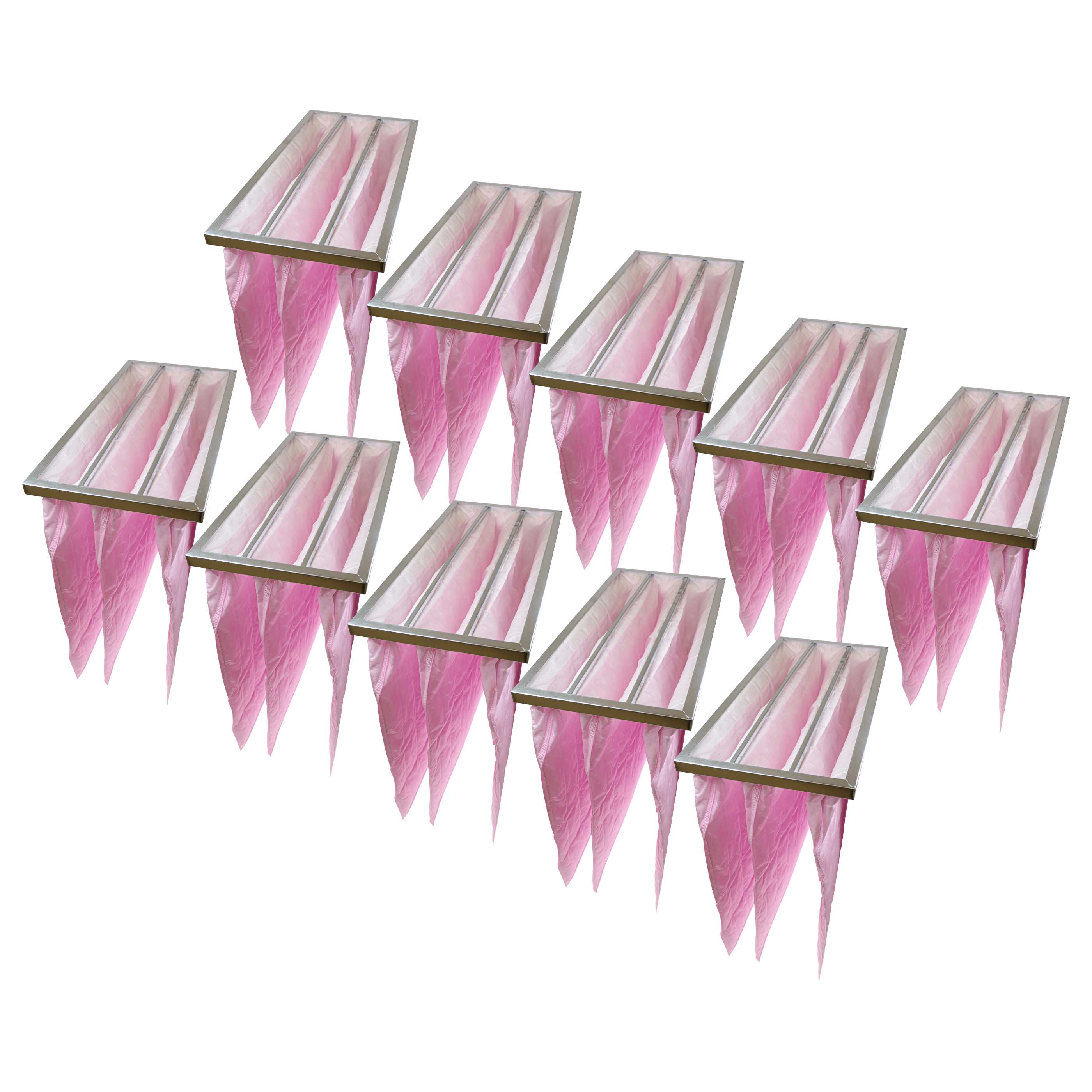10x Taschenfilter F7 Klimaanlagen, Lüftungsanlagen - 59,5 x 29 x 5,1 cm