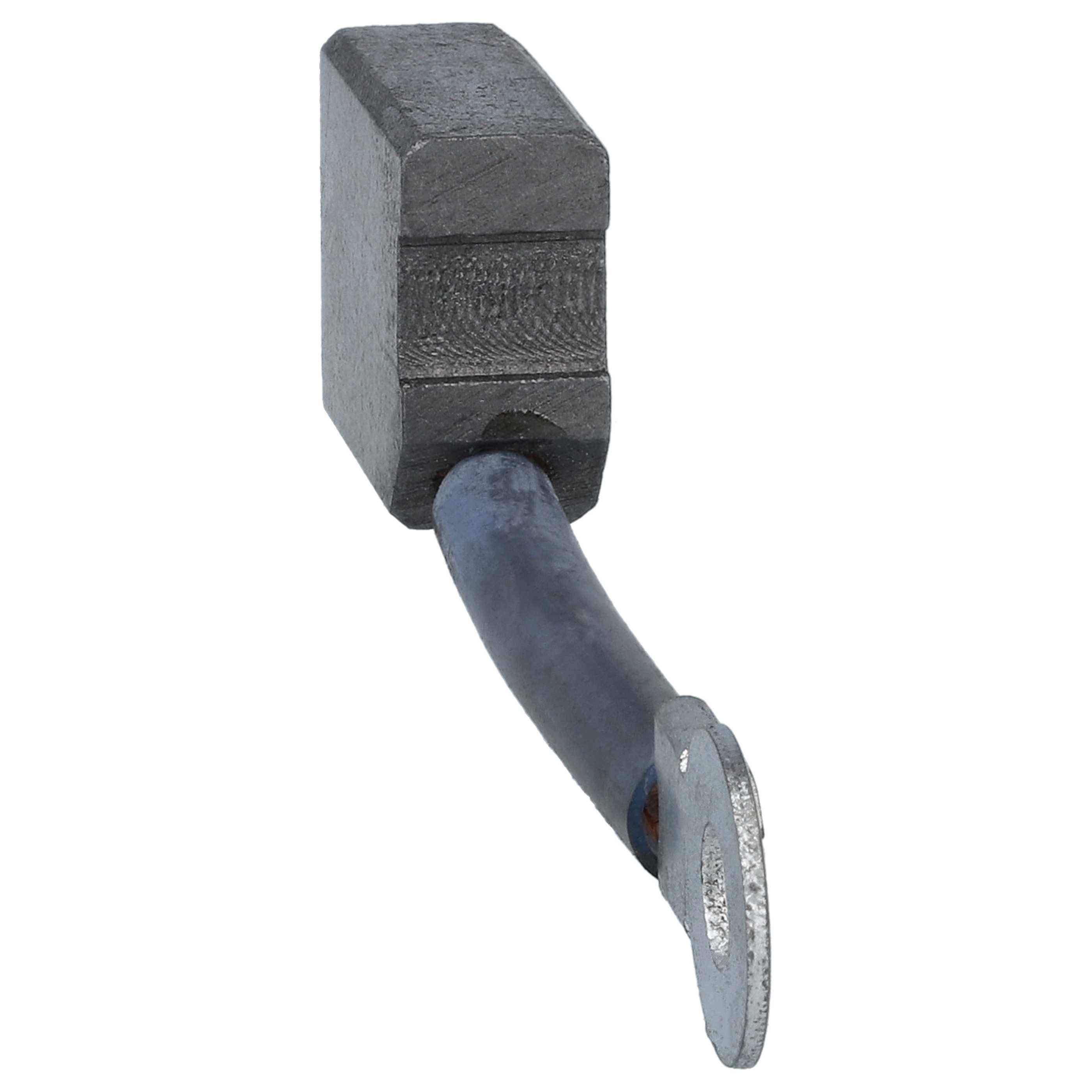 4x Carbon Brush as Replacement for Kärcher 6.610-216.0, 4039784053625 for Vacuum Cleaner - 7 x 14 x 19 mm