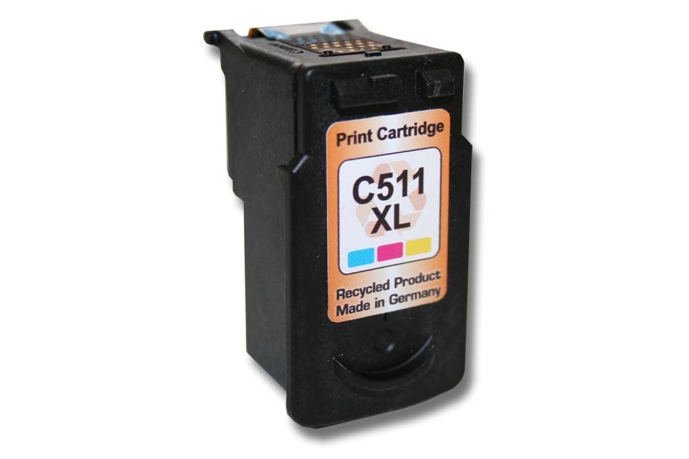 Ink Cartridge as Exchange for Canon CL-511 for Canon Printer - C/M/Y, Refilled 15 ml