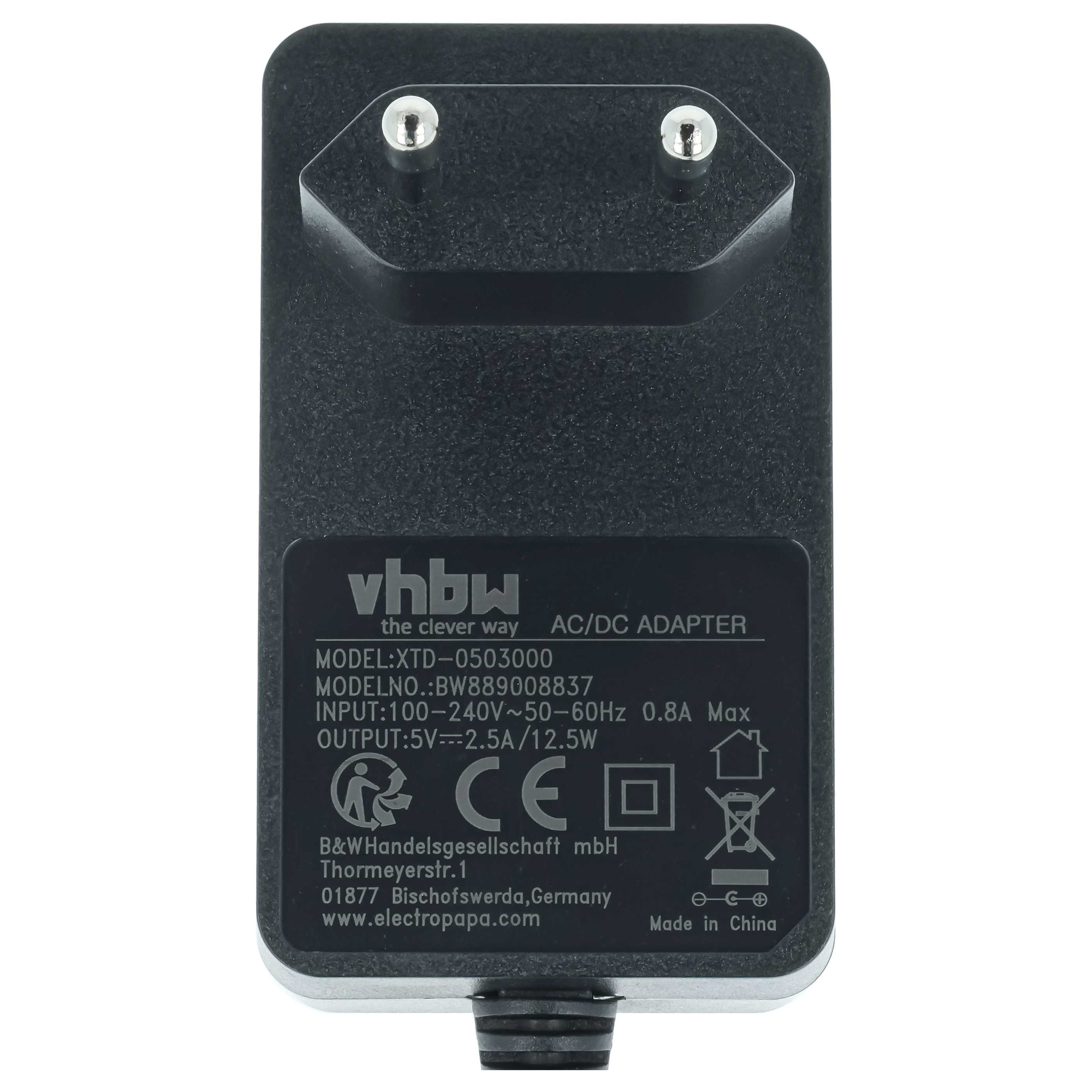 Mains Power Adapter replaces Homematic 157210 for Homematic router - 142 cm