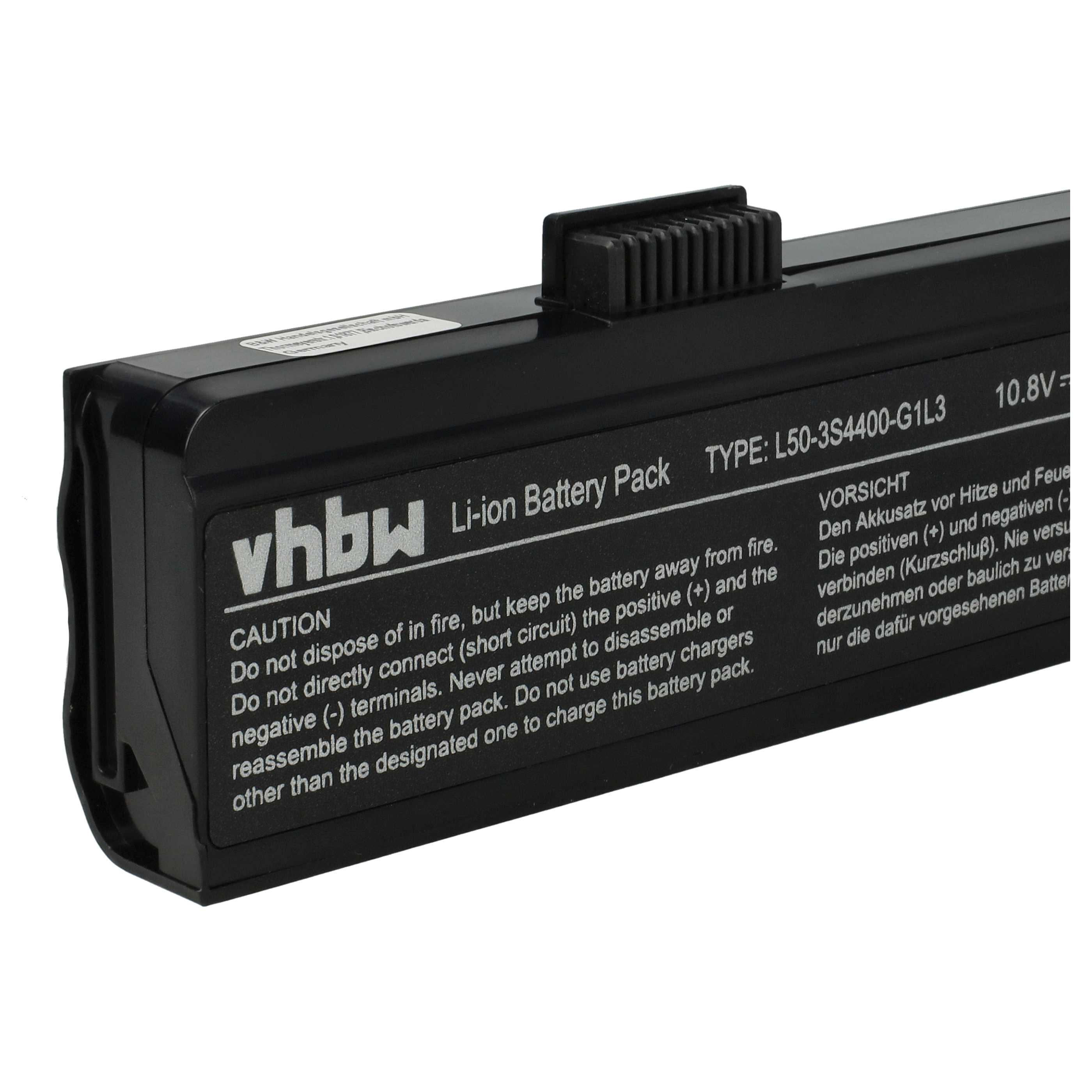 Akumulator do laptopa zamiennik 3S4000-C1S3-04, 23GL1GF0F-8A, 23GL1GA0F-8A - 4400 mAh 11,1 V Li-Ion, czarny