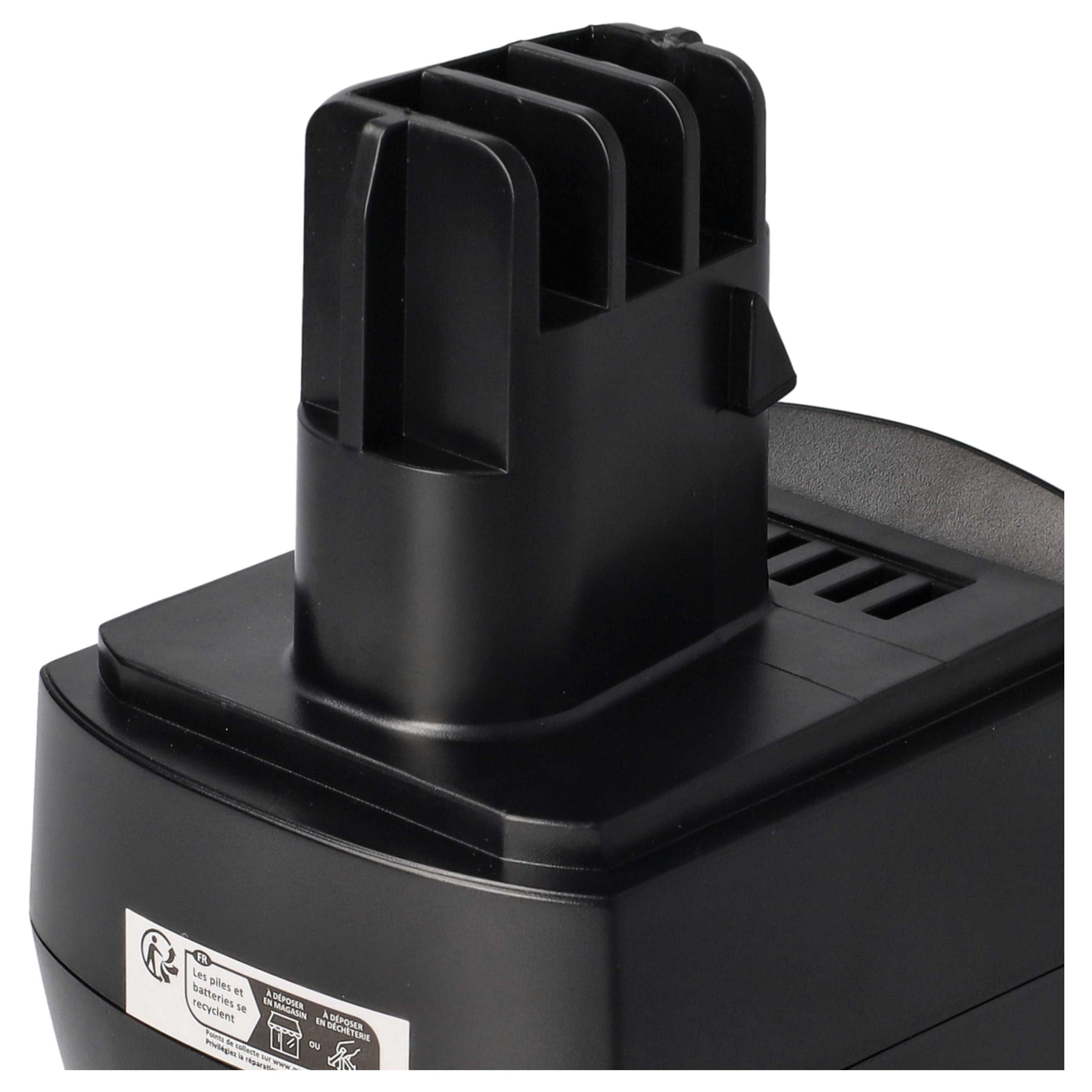 2x Akumulator do elektronarzędzi zamiennik Metabo 6.2547, 6.25471, 6.25470.00 - 1500 mAh 9,6 V NiMH