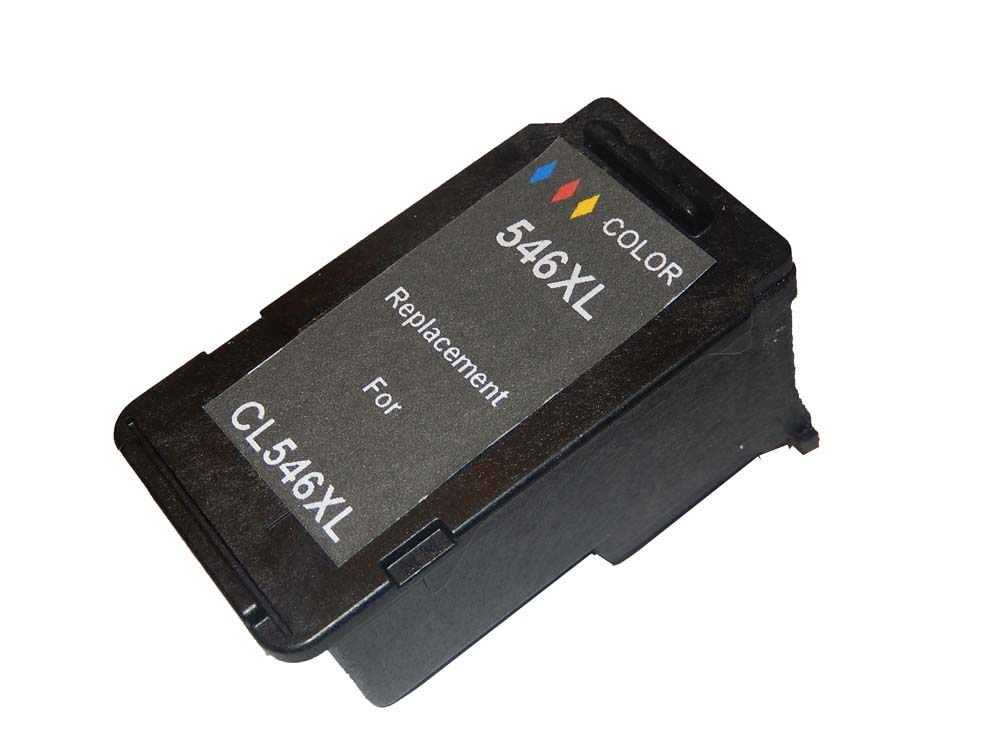 Ink Cartridge as Exchange for Canon CL-546, CL-546XL for Canon Printer - C/M/Y, Refilled 12 ml
