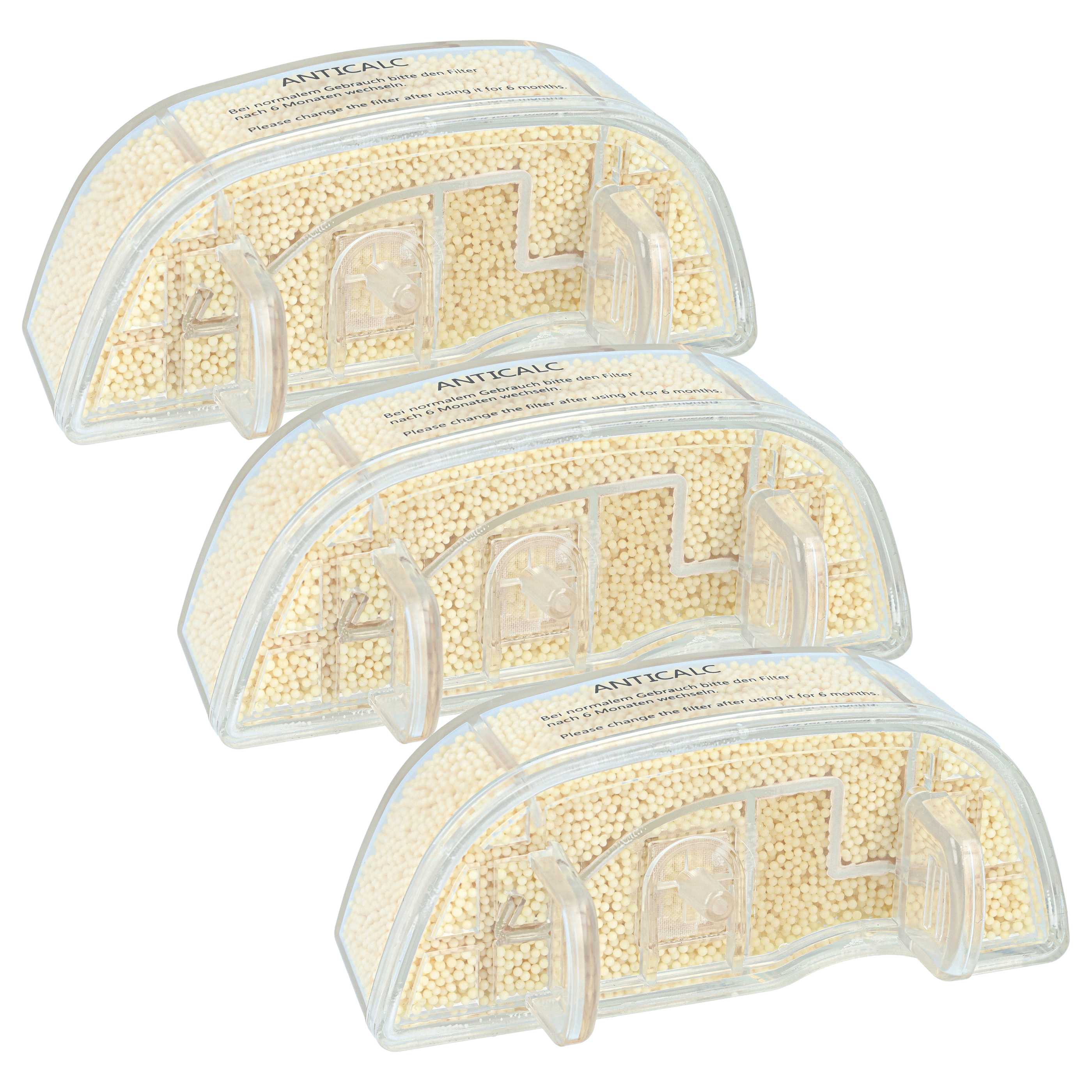 3x Anti-Kalk Wasserfilter als Ersatz für Rowenta ZR006501 für Tefal Dampfreiniger u.a.