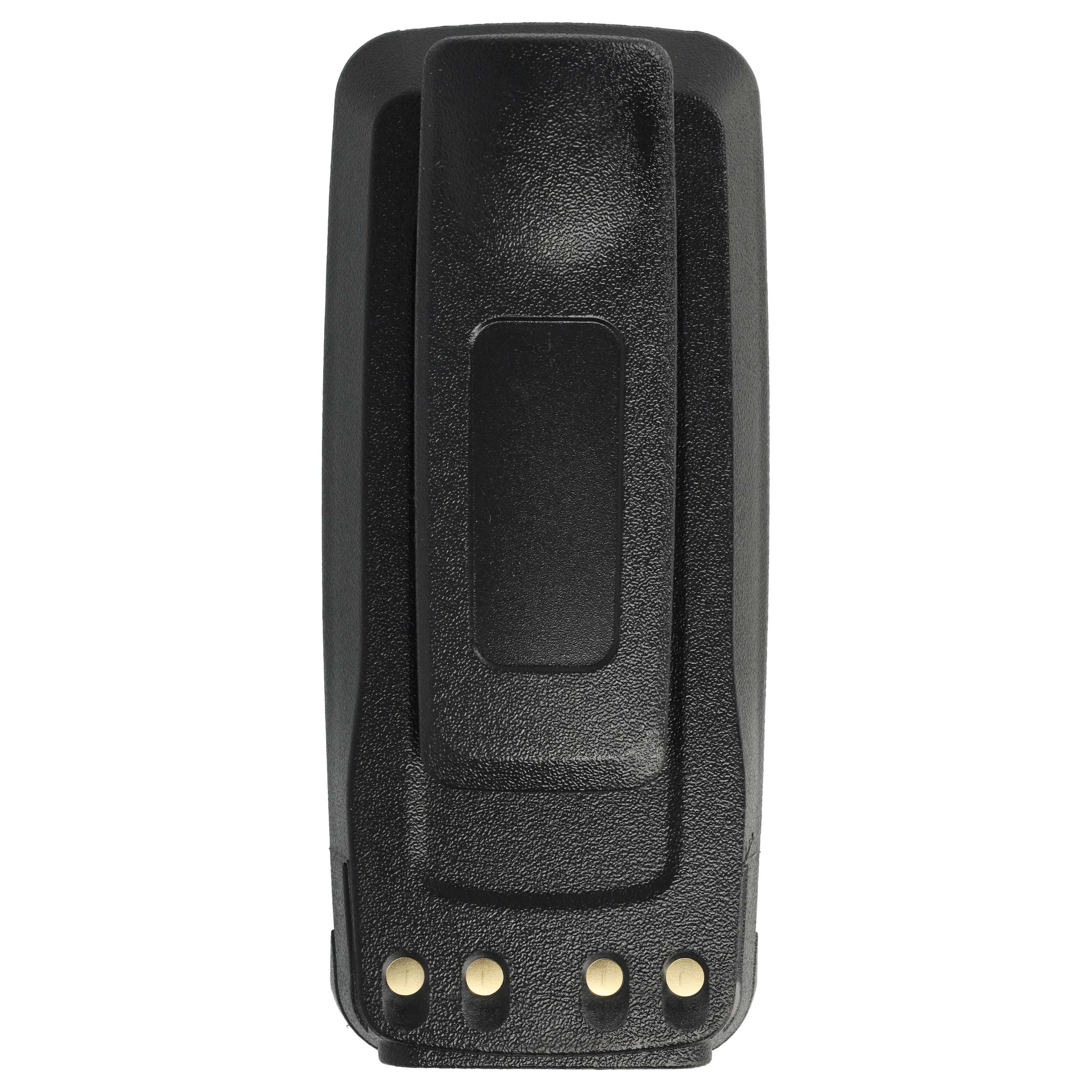 Radio 10x Battery replaces Motorola NNTN4066, PMNN4065, NNTN4077, NNTN4103 - 2600 mAh 7.4 V Li-Ion + Belt Clip