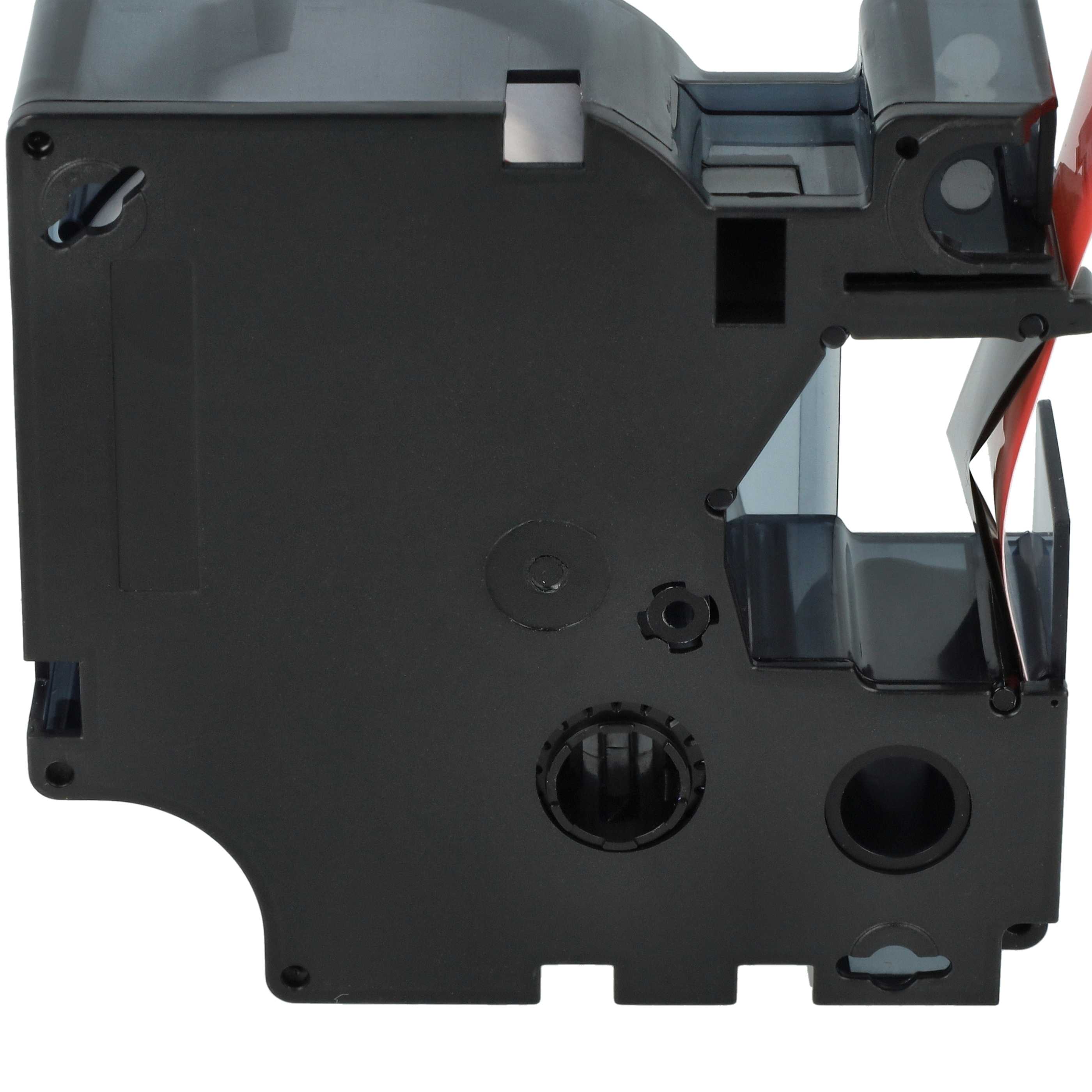 Label Tape replaces Dymo 45807, D1 - 19 mm Black to Red