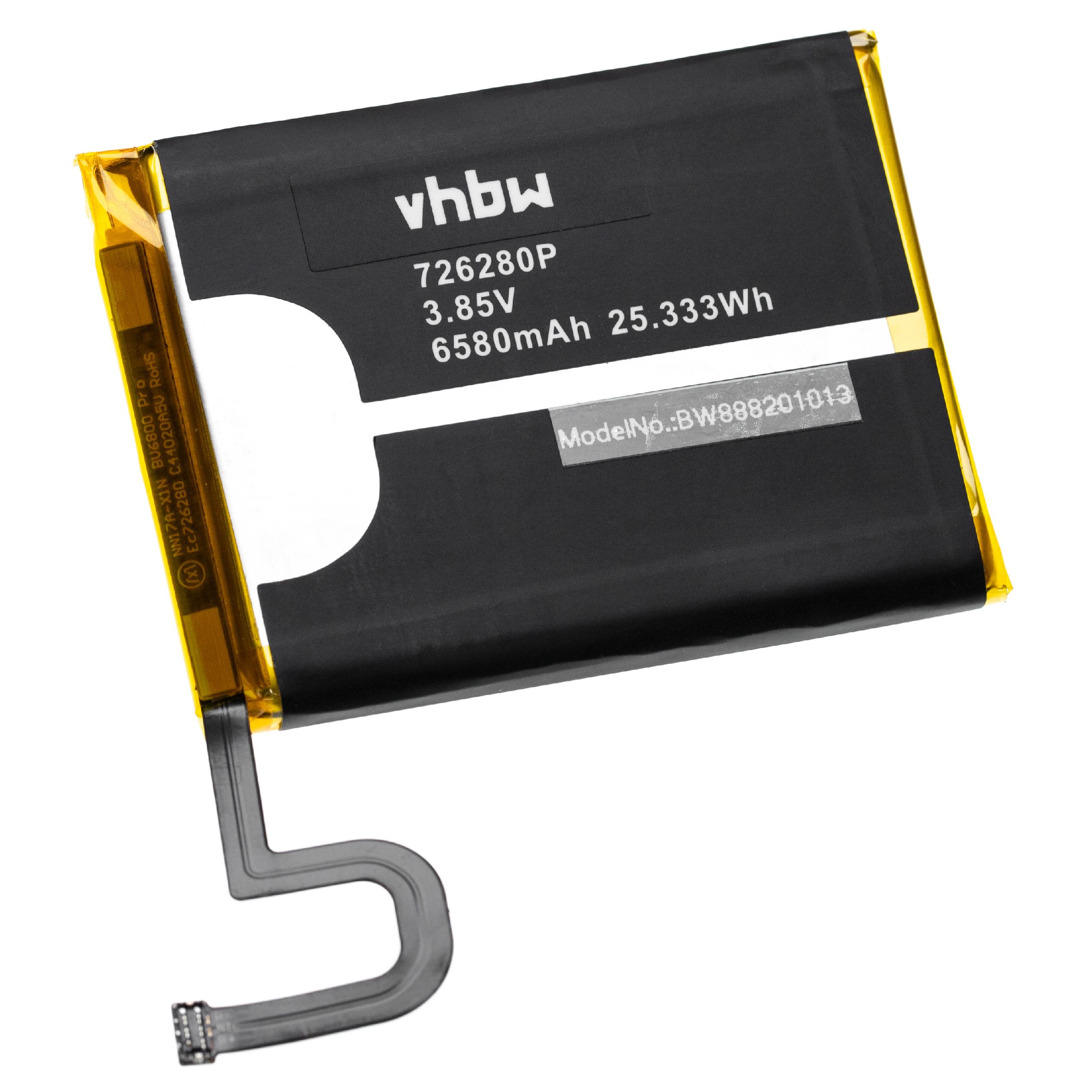 Batteria sostituisce Blackview 726280P per cellulare Blackview - 6580mAh 3,85V Li-Ion + utensili