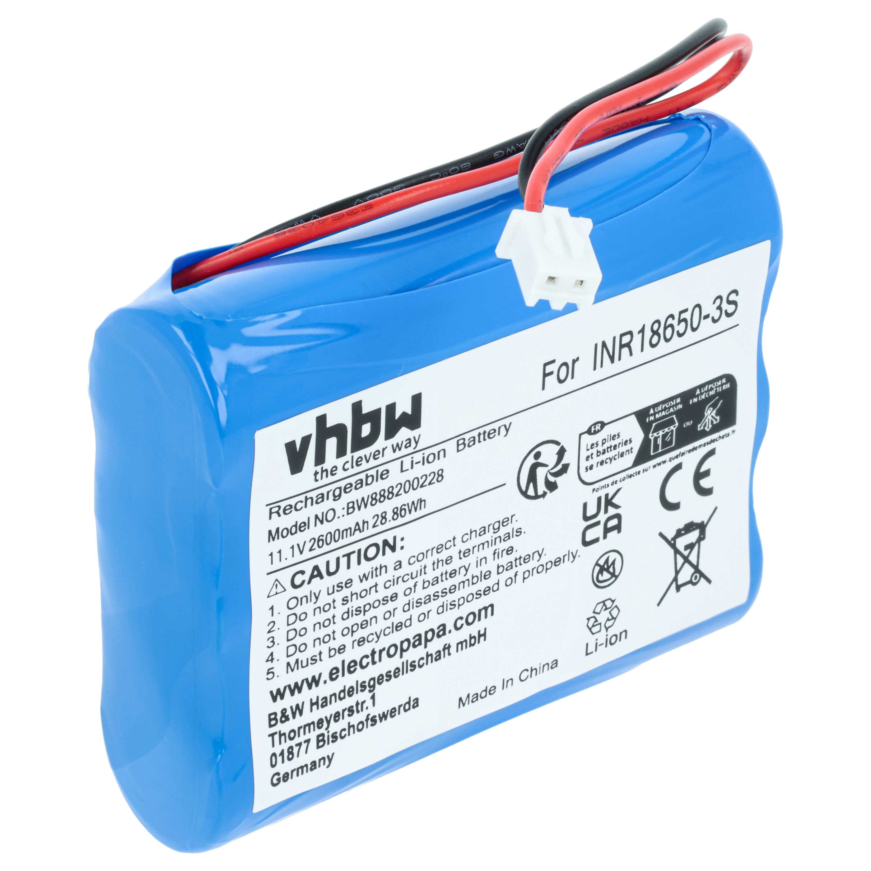 Batteria per altoparlanti Altec Lansing - 2600mAh 11,1V Li-Ion