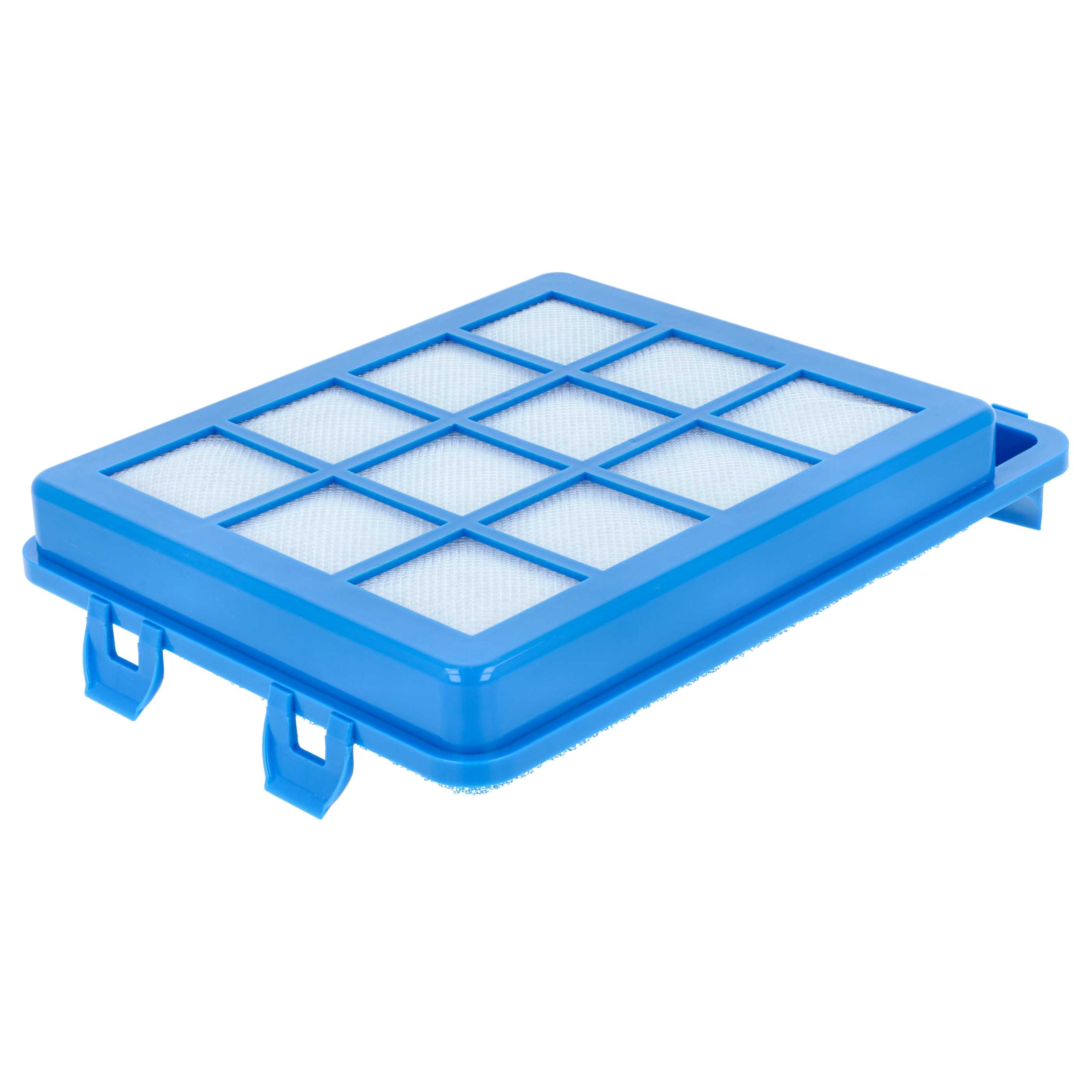 4x foam filter / fabric filter replaces Philips CP0484/01 for Philips Vacuum Cleaner, 13.7 x 20 cm