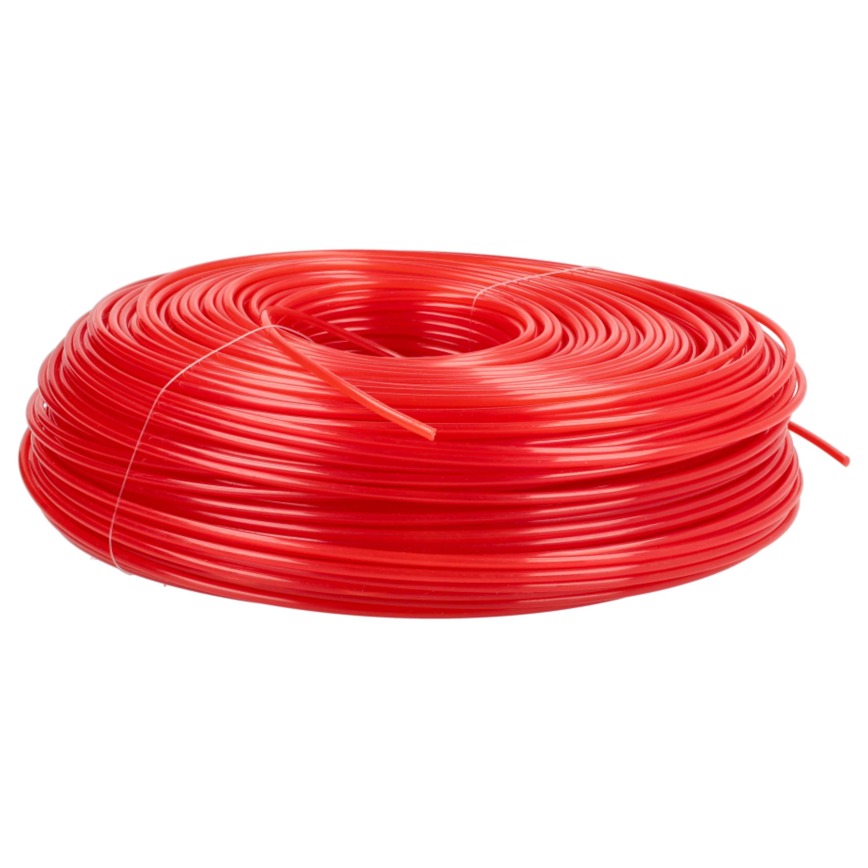 2x Line suitable for Bosch Makita Lawn Mower, Grass Trimmer - Trimmer Line Red, 2 mm x 100 m, Round