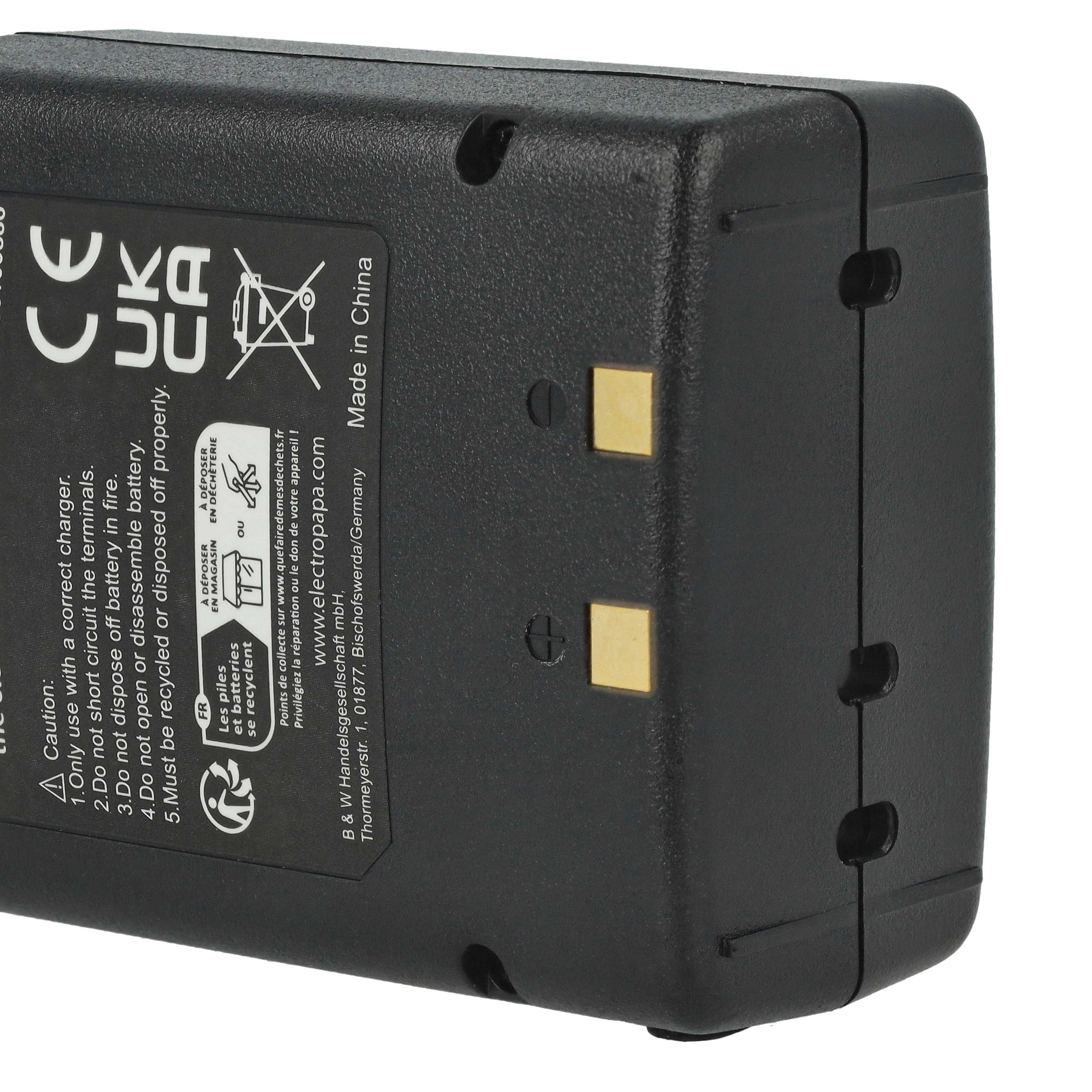 Radio 5x Battery replaces Icom BP-166, CM-166, CM-166S, CM-22A - 1000 mAh 12 V NiMH
