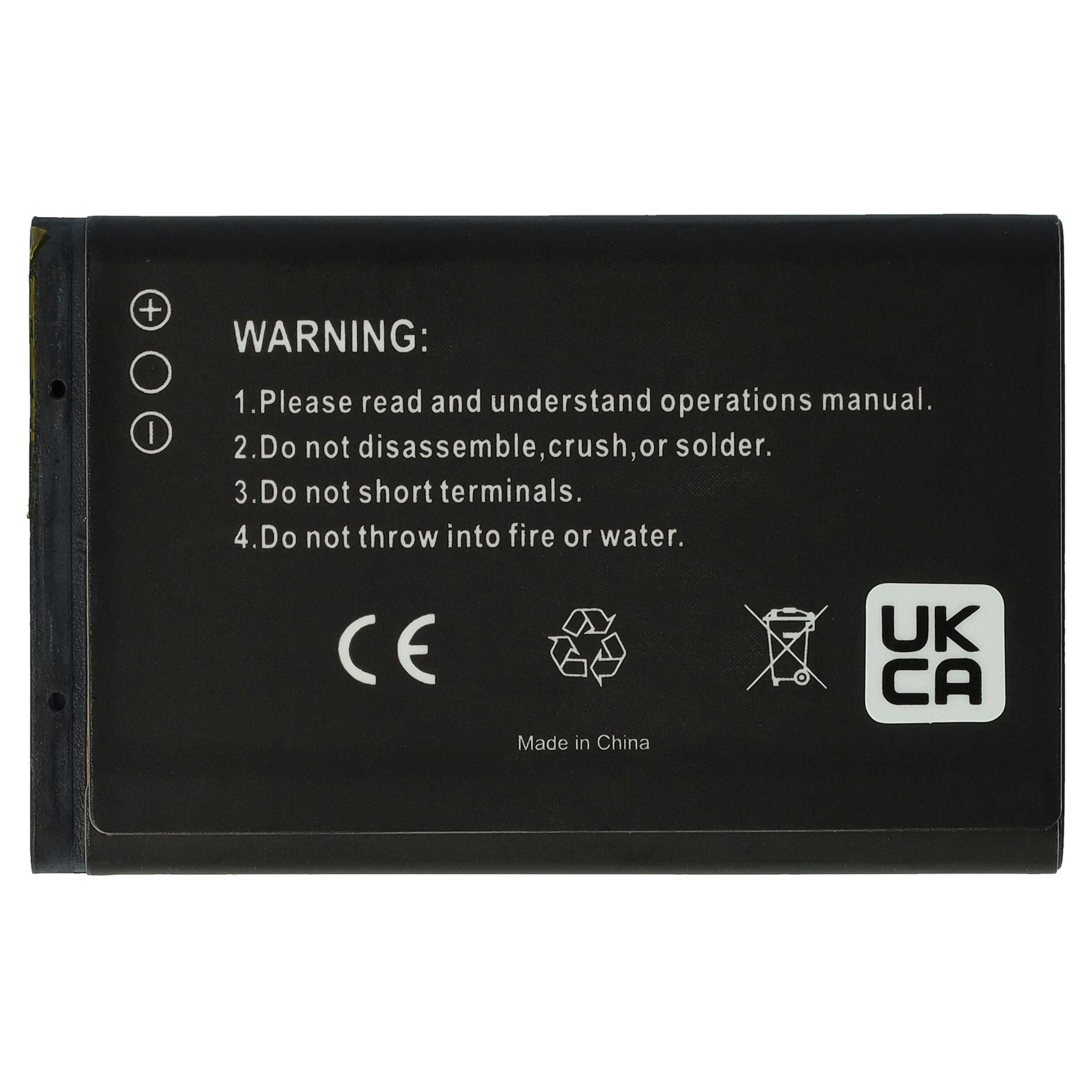 Akumulator bateria do telefonu smartfona zam. Nokia BL-5CA - 700mAh, 3,7V, Li-Ion