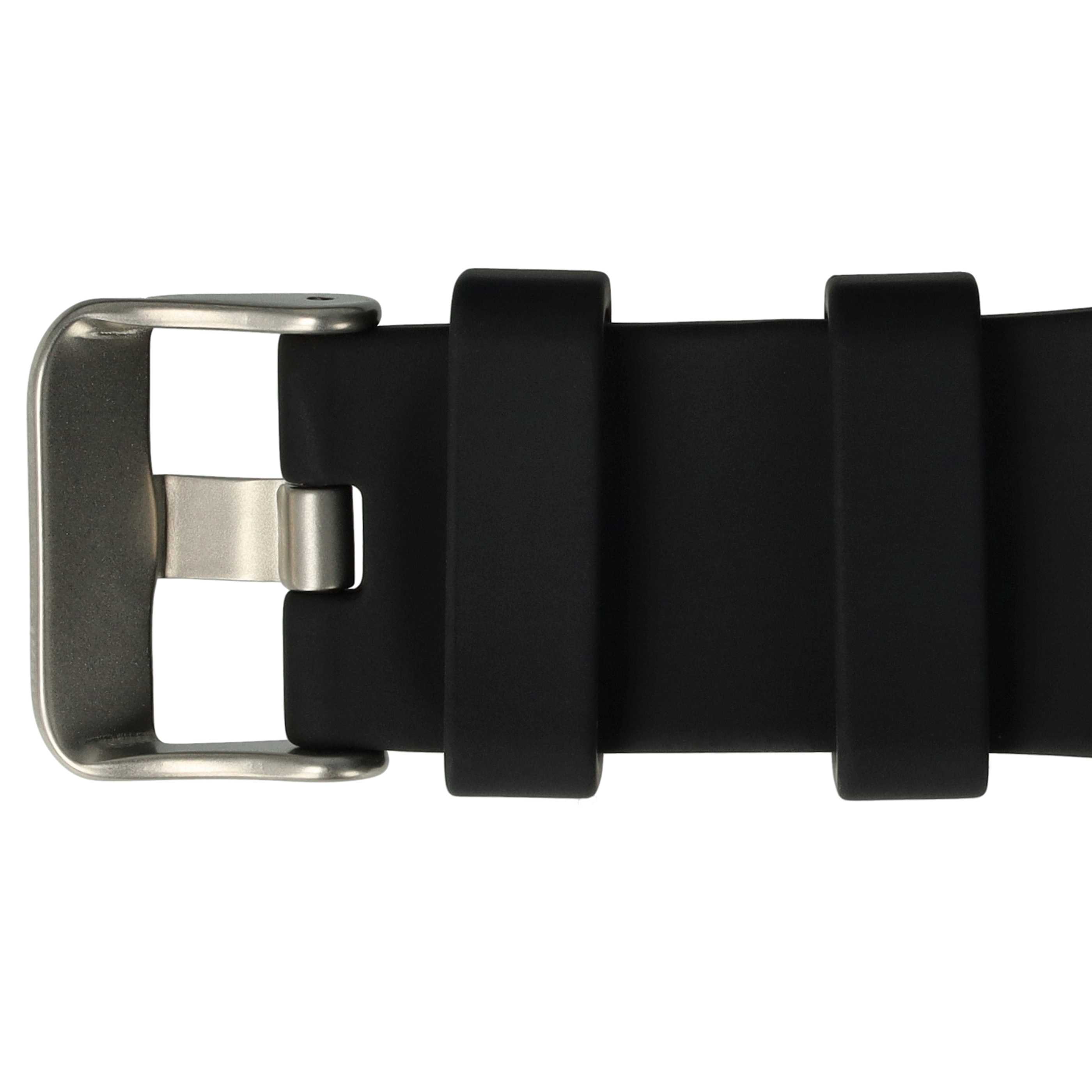 Pasek do smartwatch Samsung Gear - dł. 13cm + 8,3 cm, silikon, czarny