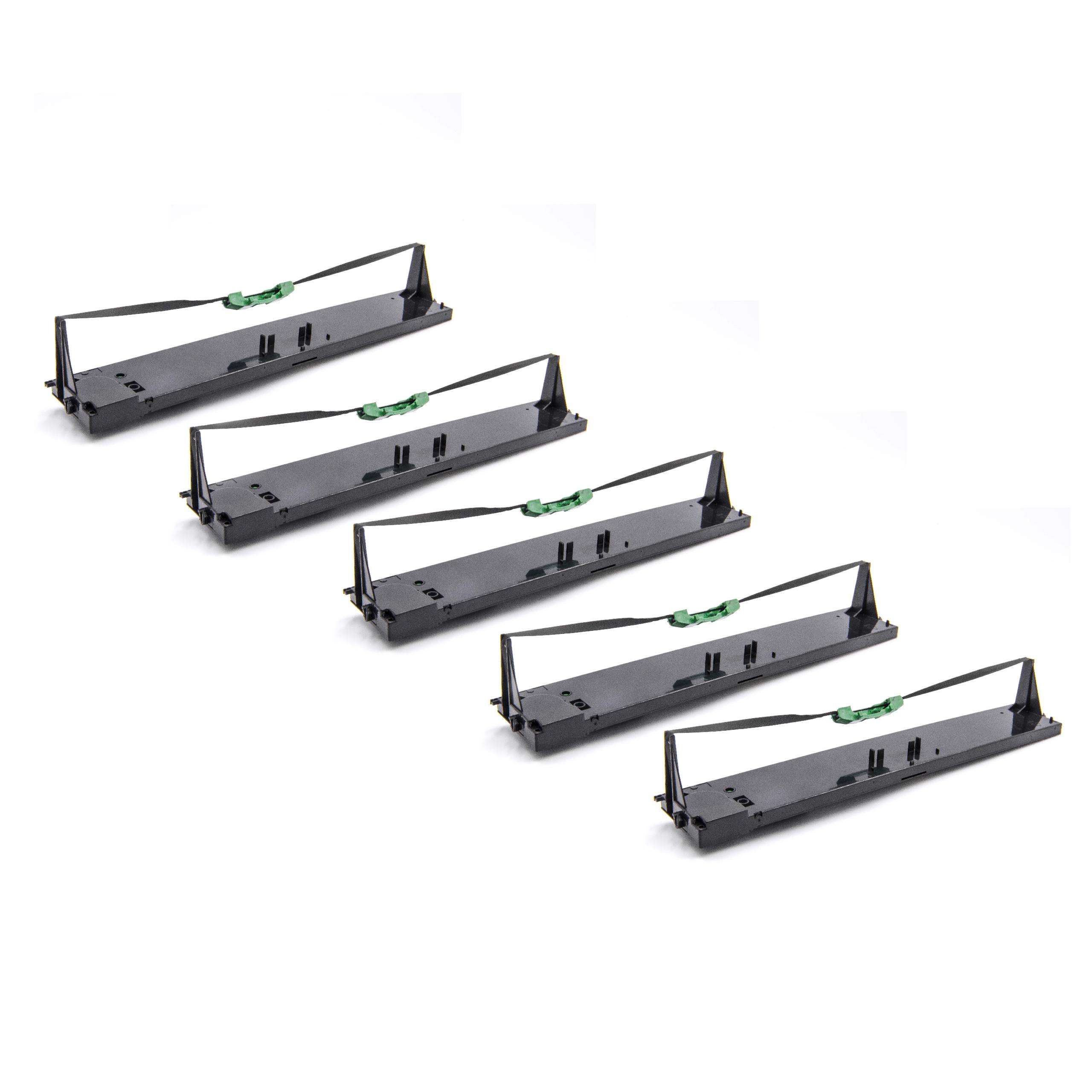 5x Ink Ribbon replaces Tally Genicom 043393 for Dascom Dot Matrix, Receipt Printer etc. - Black