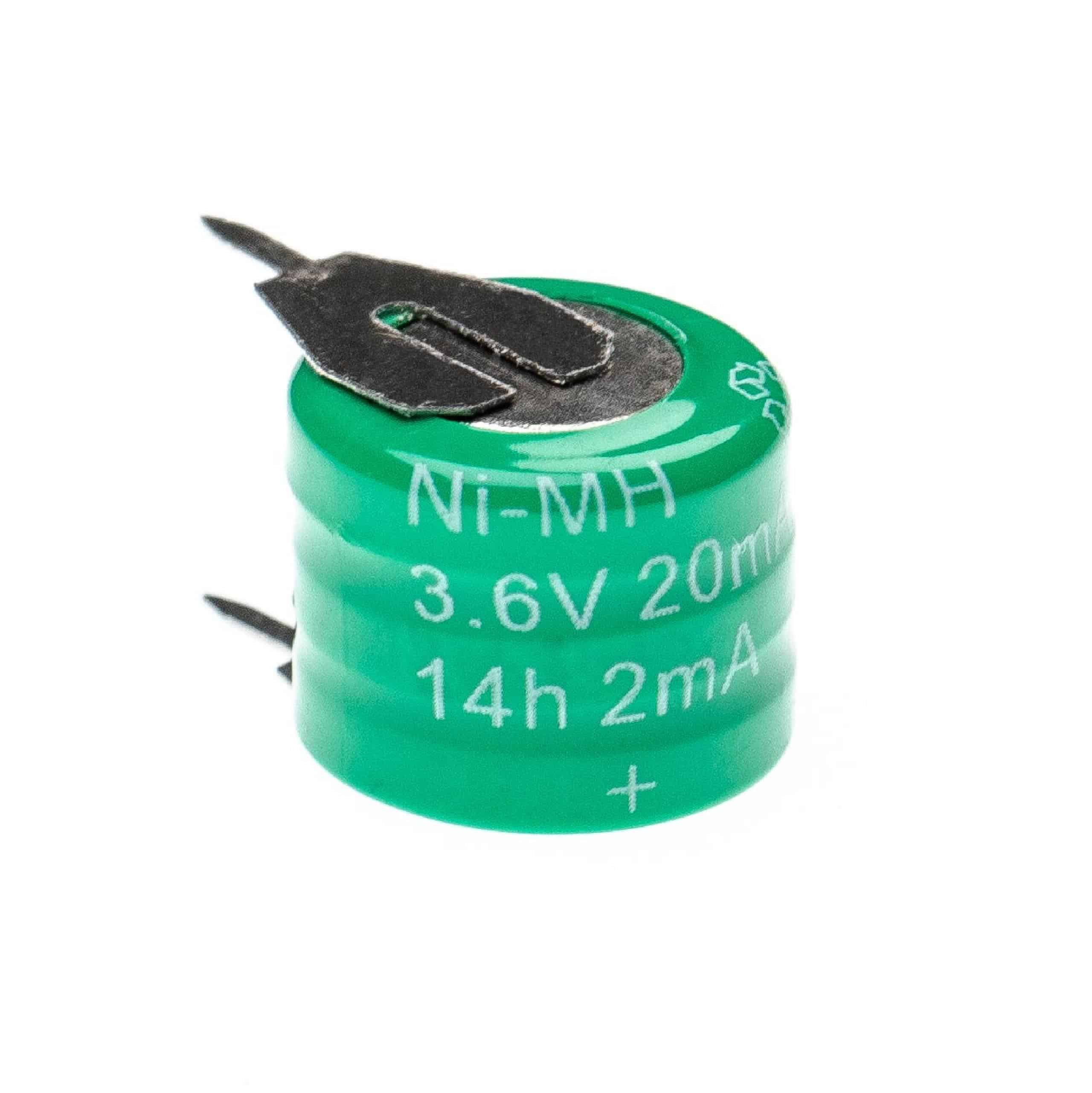 Batteria per modellini RC sostituisce 3/V15H - 20mAh 3,6V NiMH, con 2x PC pin