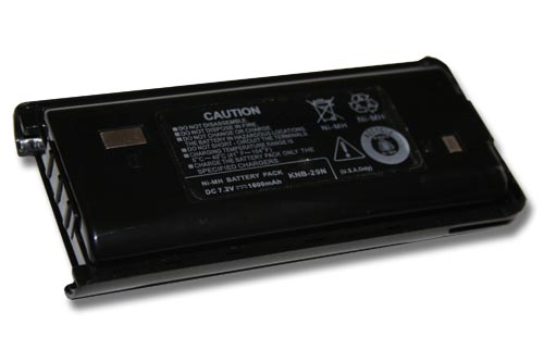 Batterie remplace Kenwood BPKNB45LI, BPKNB29MHXT-1, BPKNB29MH pour radio talkie-walkie - 1600mAh 7,2V NiMH