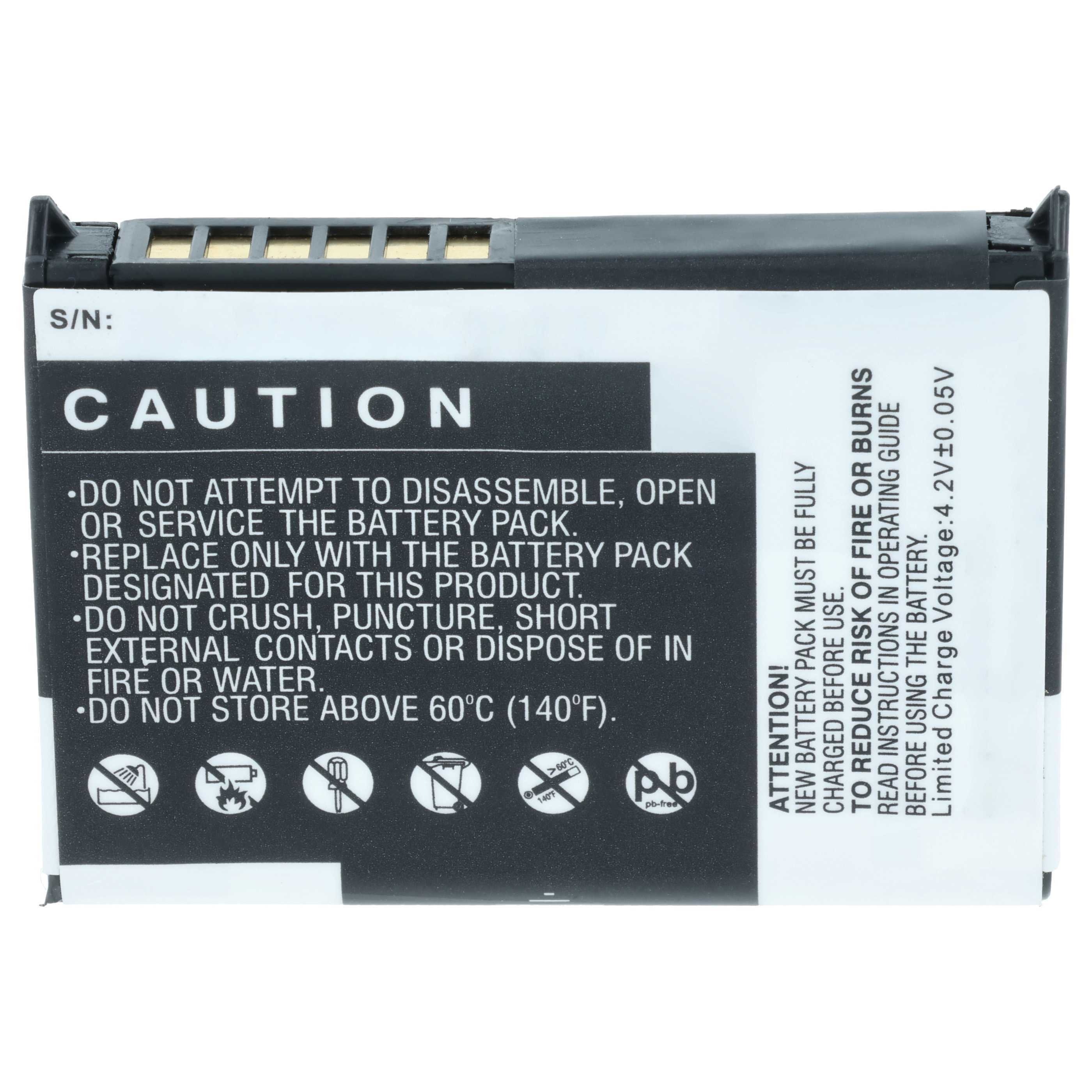 Handheld Computer Battery replaces Fujitsu Siemens PL400MB, PL400MD, PZX65, 10600405394 - 1000mAh, 3.7V