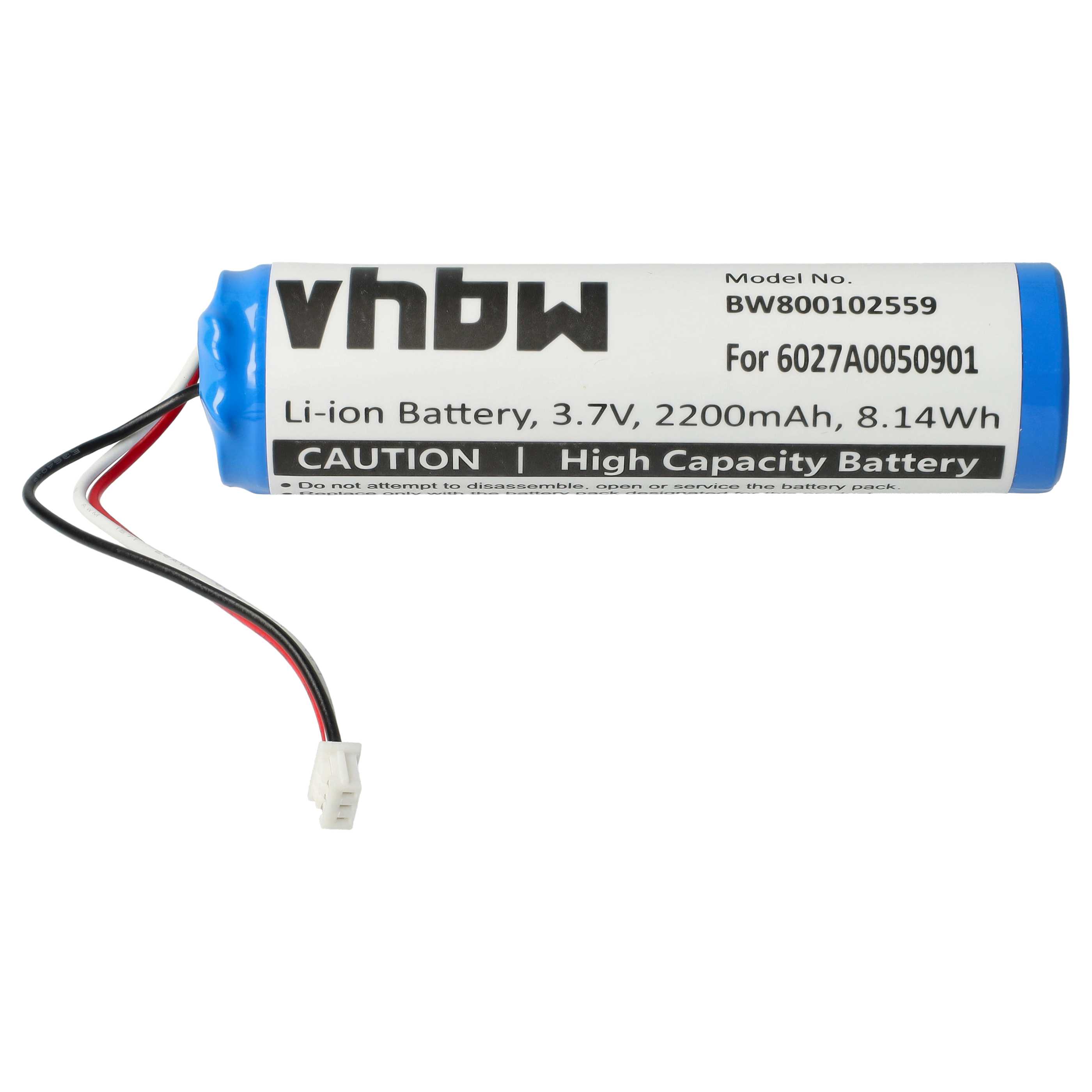 Akumulator do nawigacji GPS zamiennik TomTom MALAGA, 6027A0131301, 6027A0050901, L5 - 2200 mAh 3,7 V Li-Ion