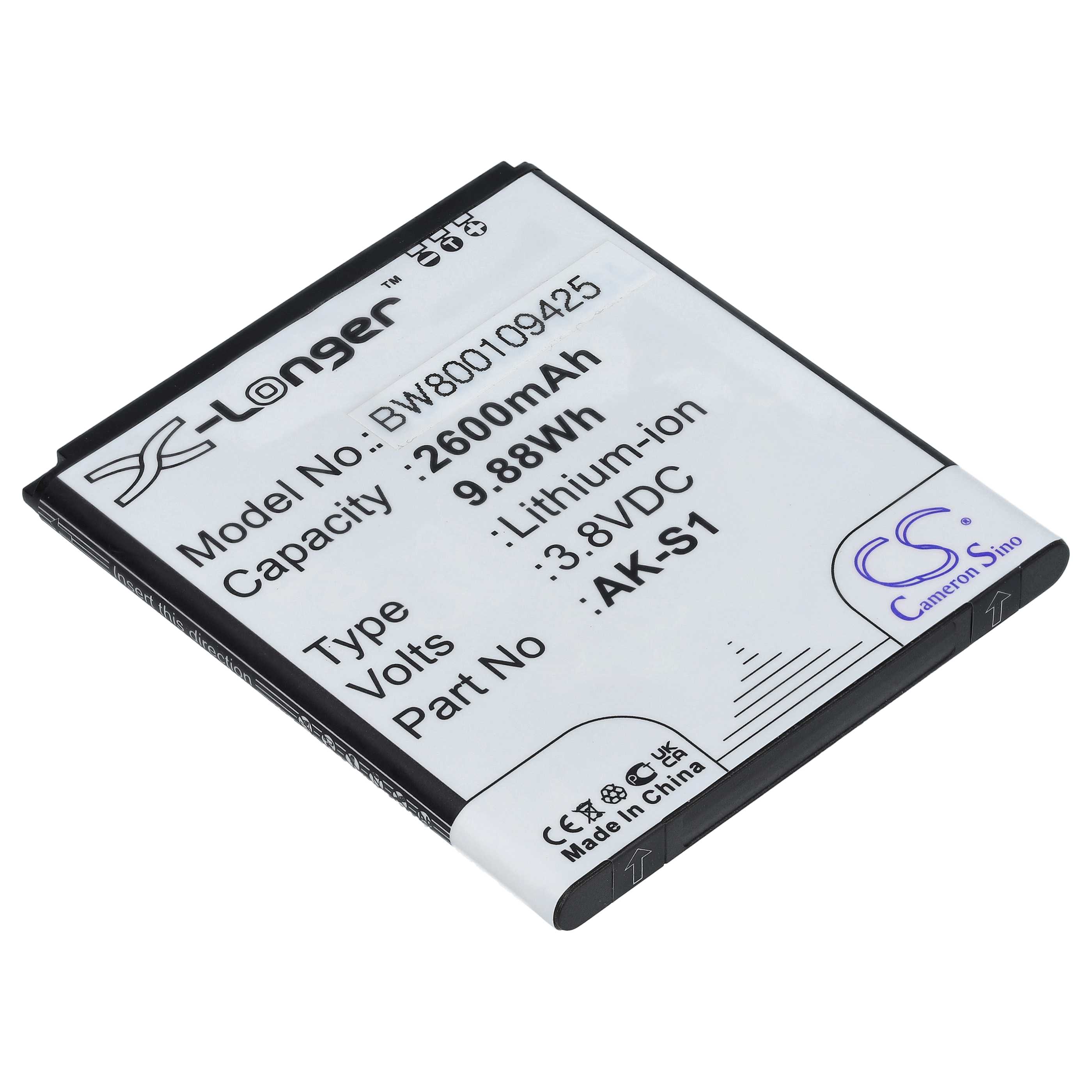 Akumulator do telefonu smartfona zamiennik Emporia AK-S1(V1.0), AK-S1 - 2600 mAh 3,8 V Li-Ion