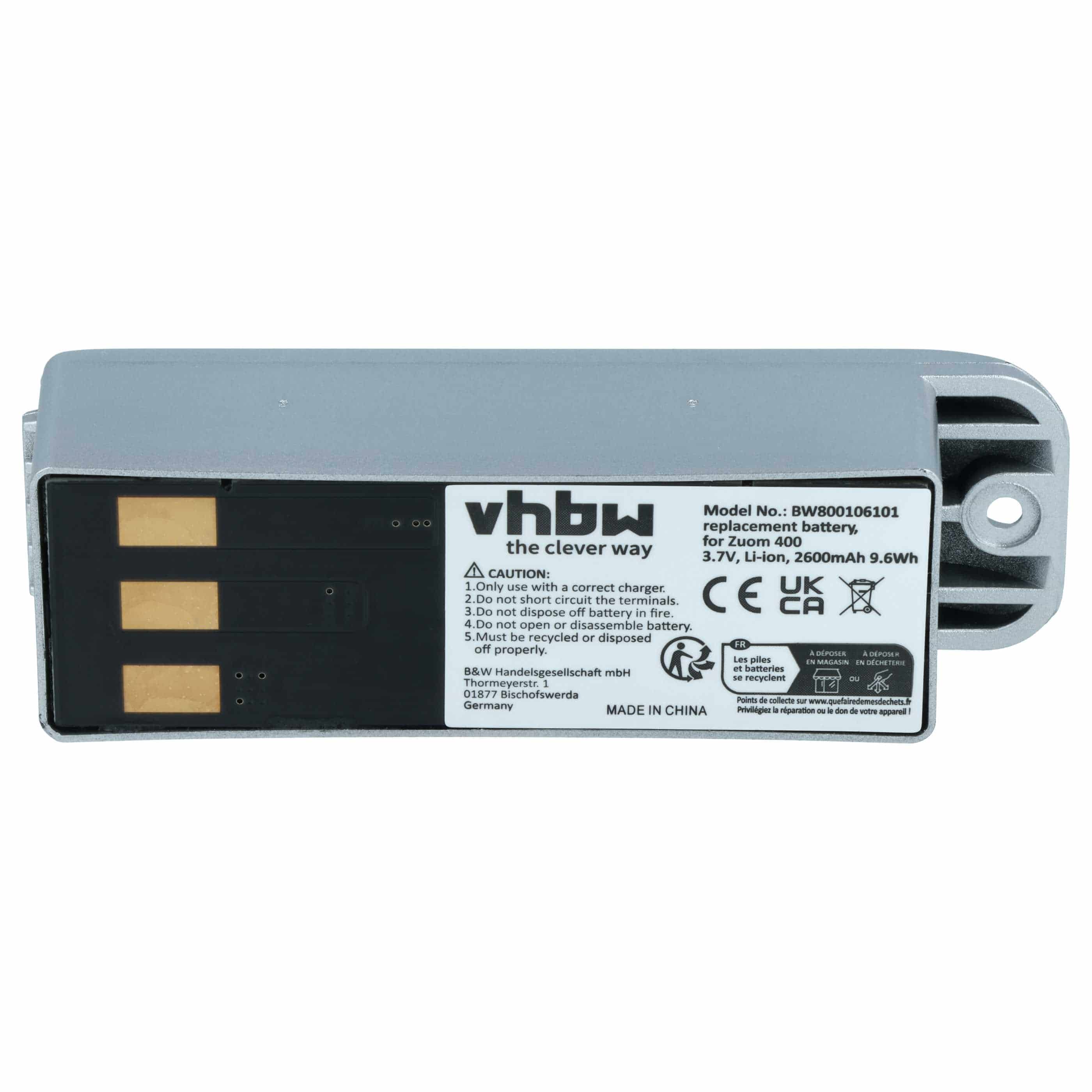 Akumulator do nawigacji GPS zamiennik Garmin 010-10863-00, 011-01451-00 - 2600 mAh 3,7 V Li-Ion