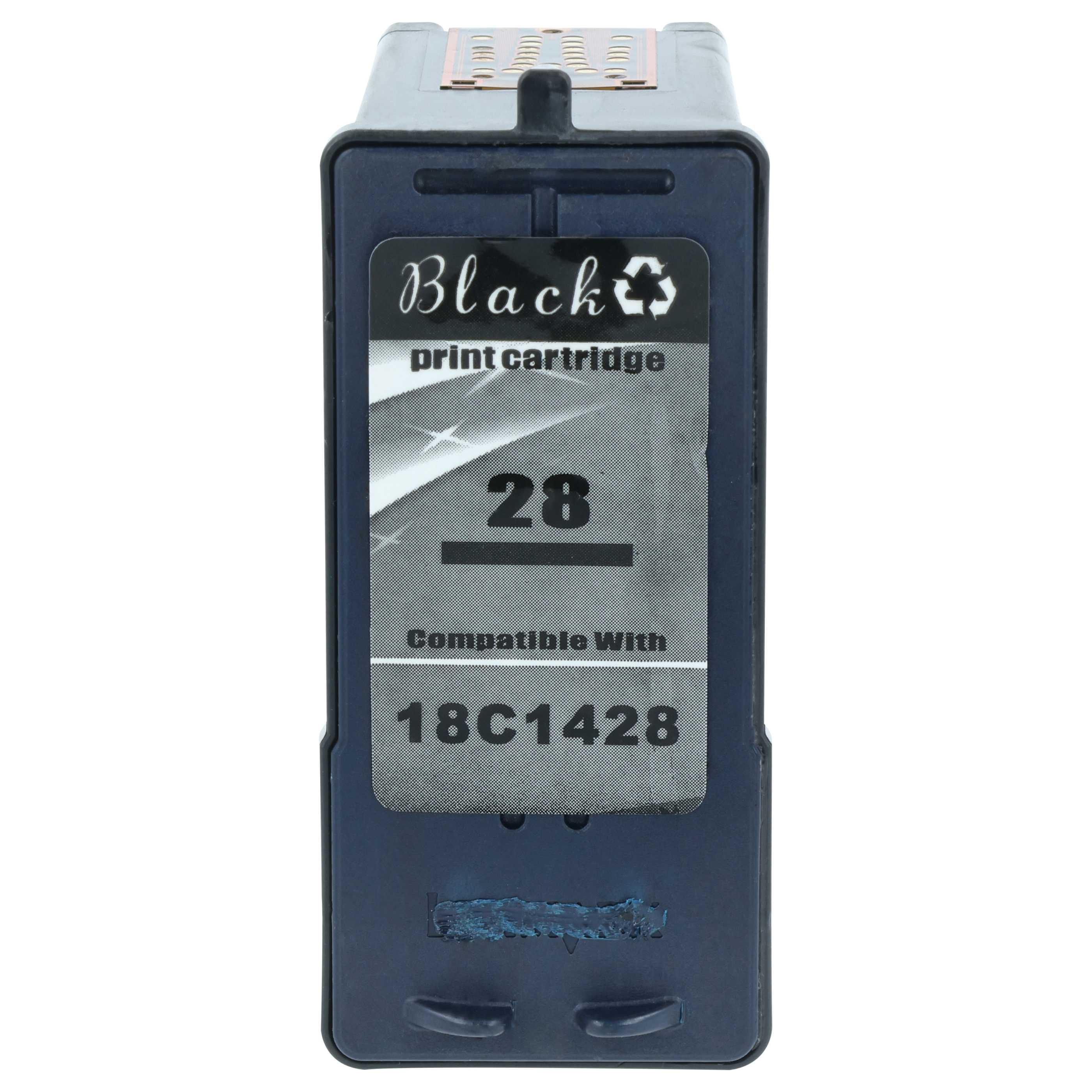 Cartuccia inchiostro sostituisce Lexmark 18C1528, 18C1528E, 28 per stampante - nero, rigenerata 18 ml