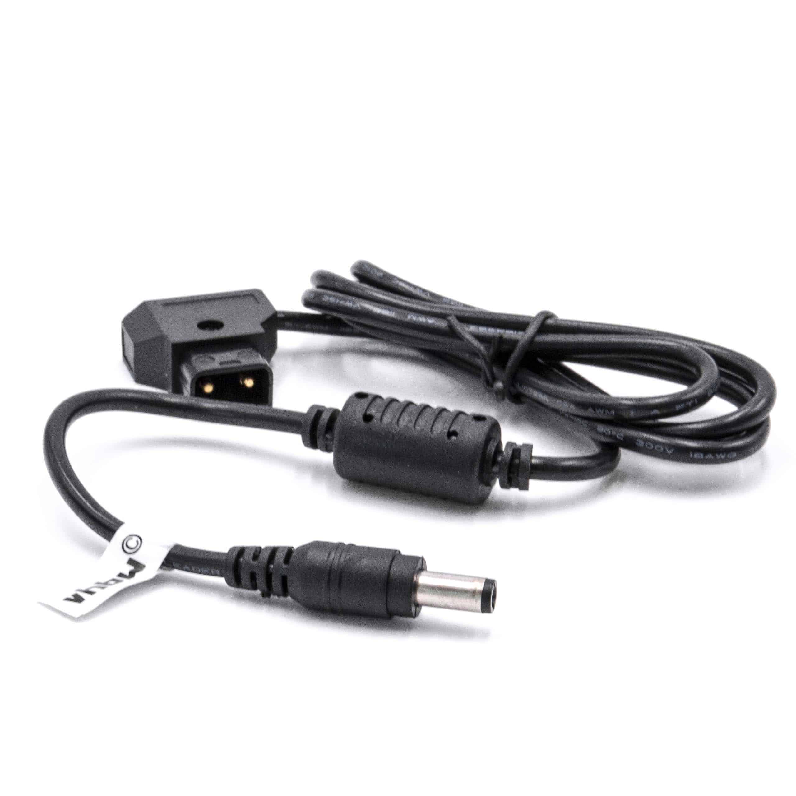 Adapter Cable D-Tap (male) to LED Power Supply suitable for Anton Bauer Dionic, D-Tap Camera - 1 m Black
