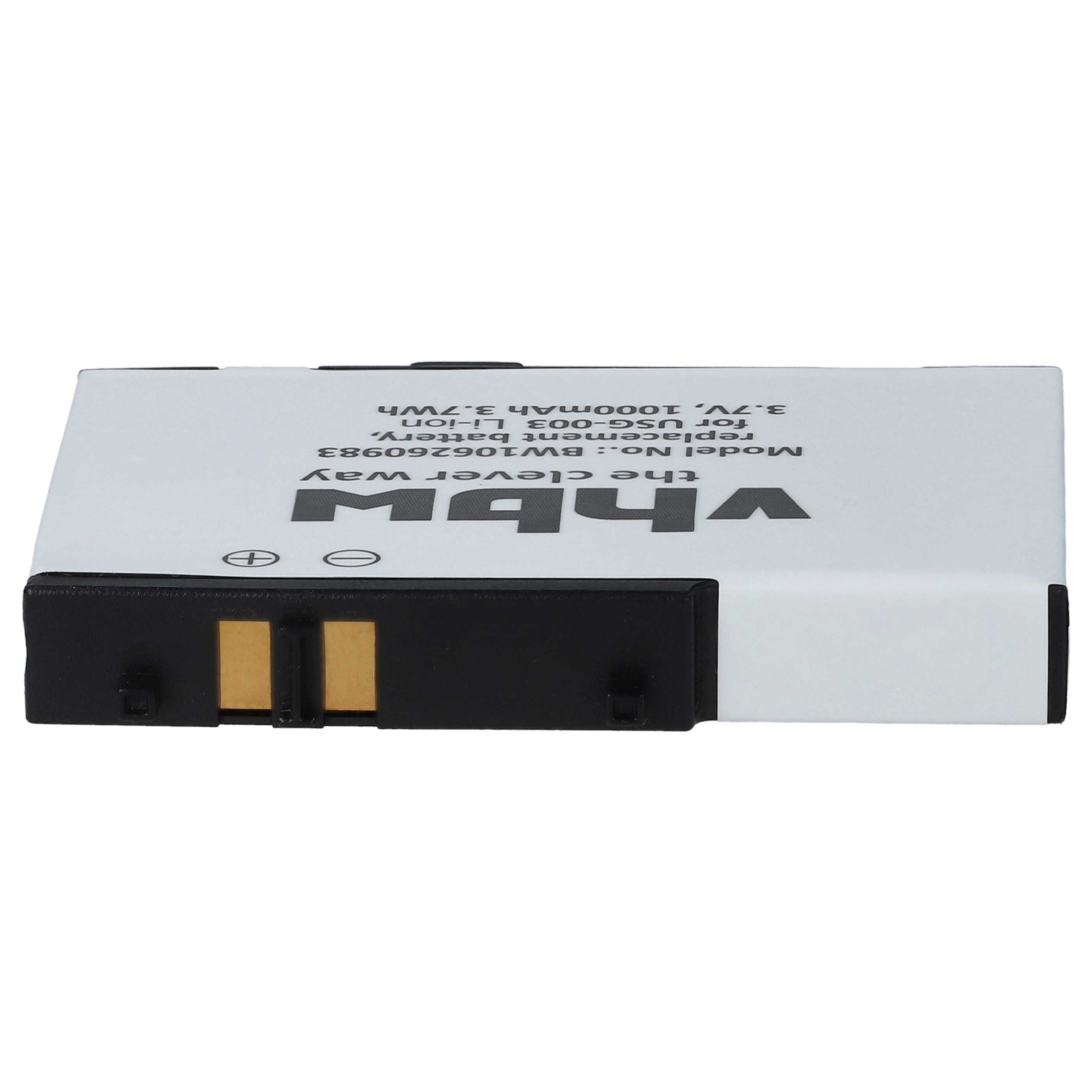 Games Console 2x Battery replaces Nintendo USG-001, USG-003 - 900 mAh 3.7 V Li-Ion